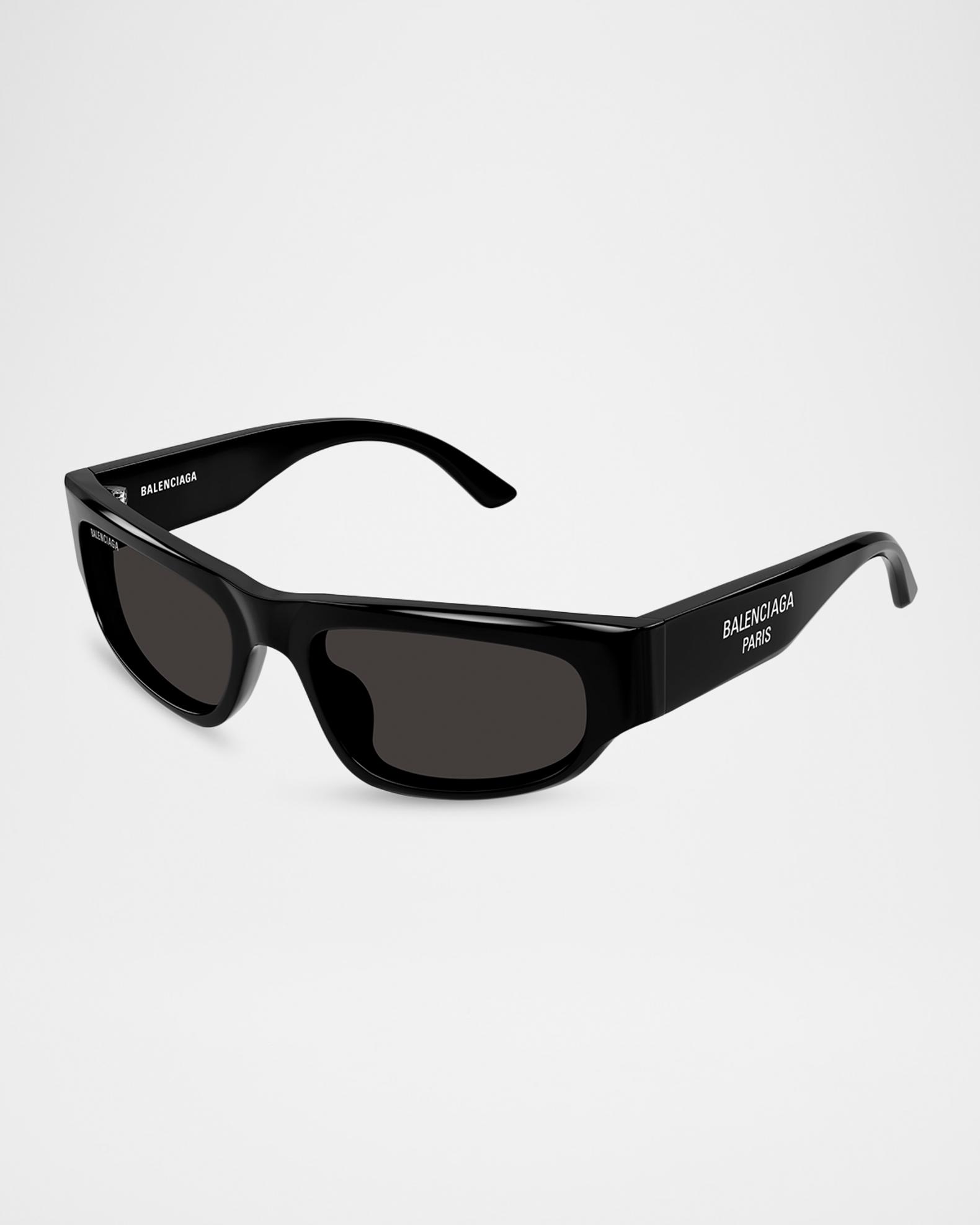 Balenciaga Black Rectangular Men\'s Sunglasses with Dark Lenses Balenciaga Men main image 3