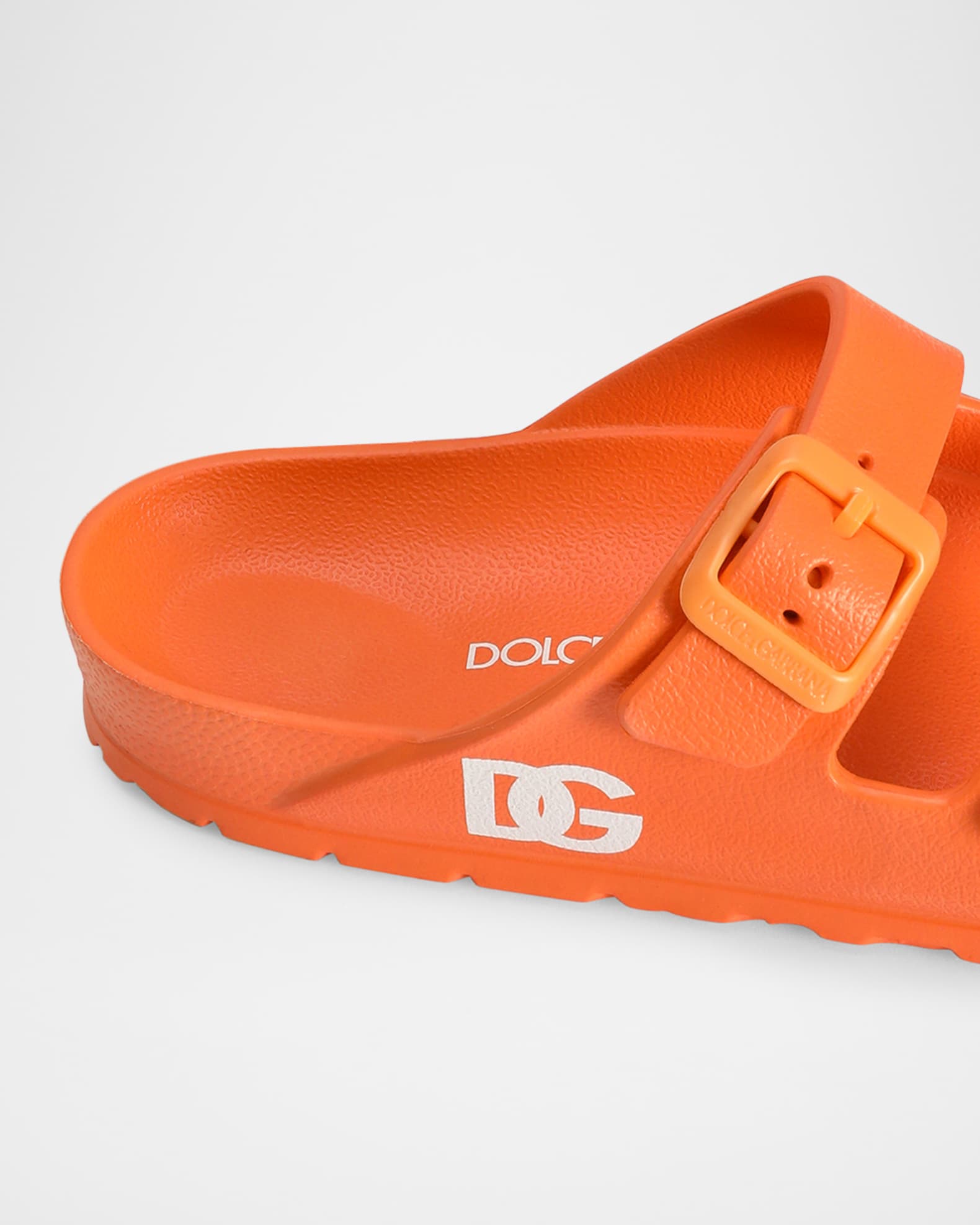 Dolce&Gabbana Girl's Logo Slide Sandals, Kids | Neiman Marcus