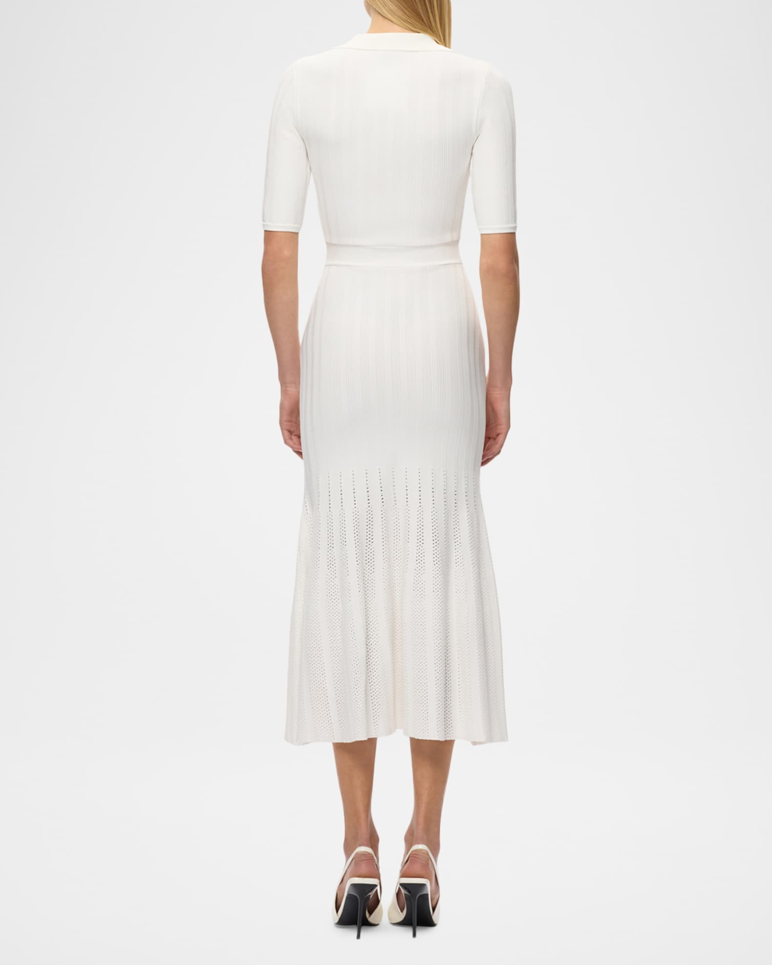 herve leger midi dress ICON SCOOP NECK MIDI DRESS  HERV LGER