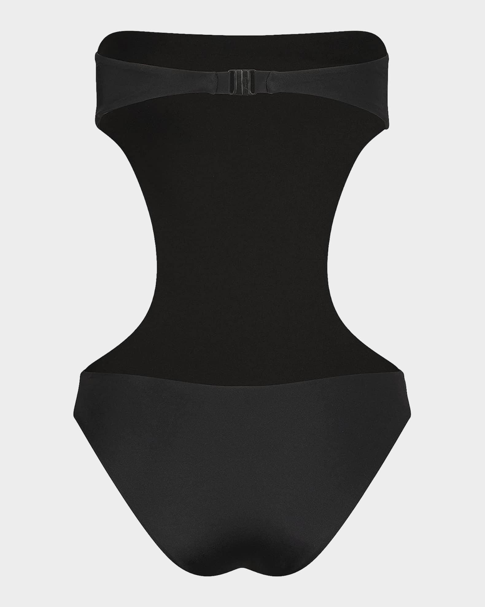 Johanna Ortiz Playa Grande Desert Palm Cut-Out One-Piece Swimsuit