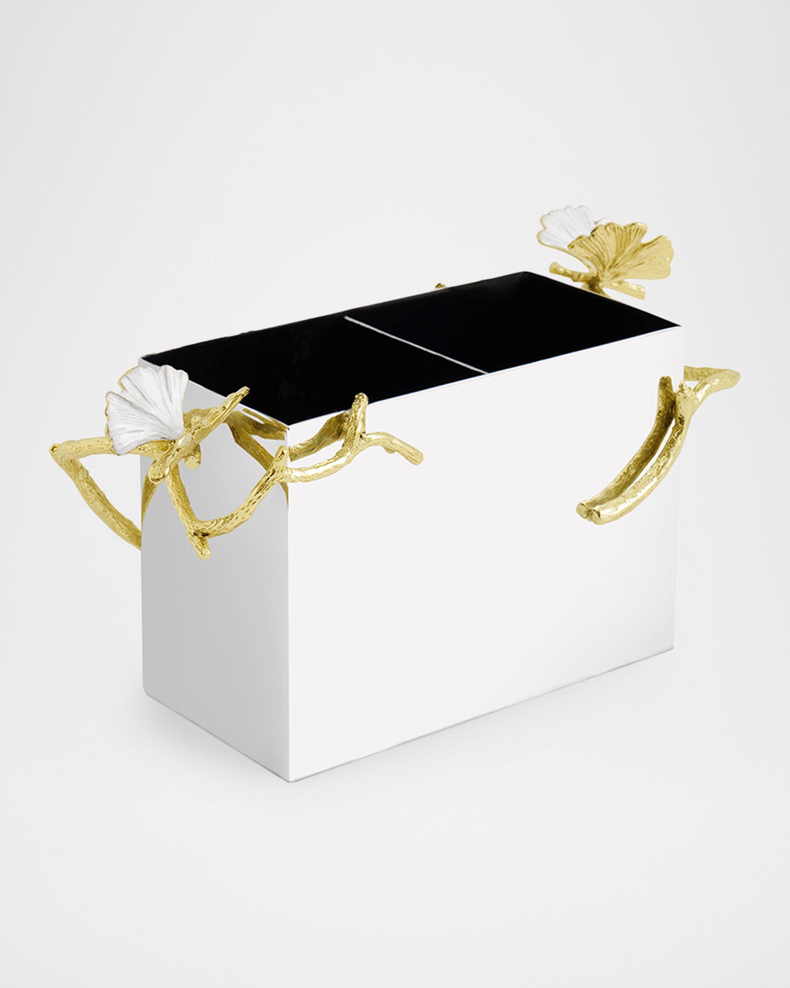 Michael Aram Butterfly Gingko Gold Cutlery Holder | Neiman Marcus