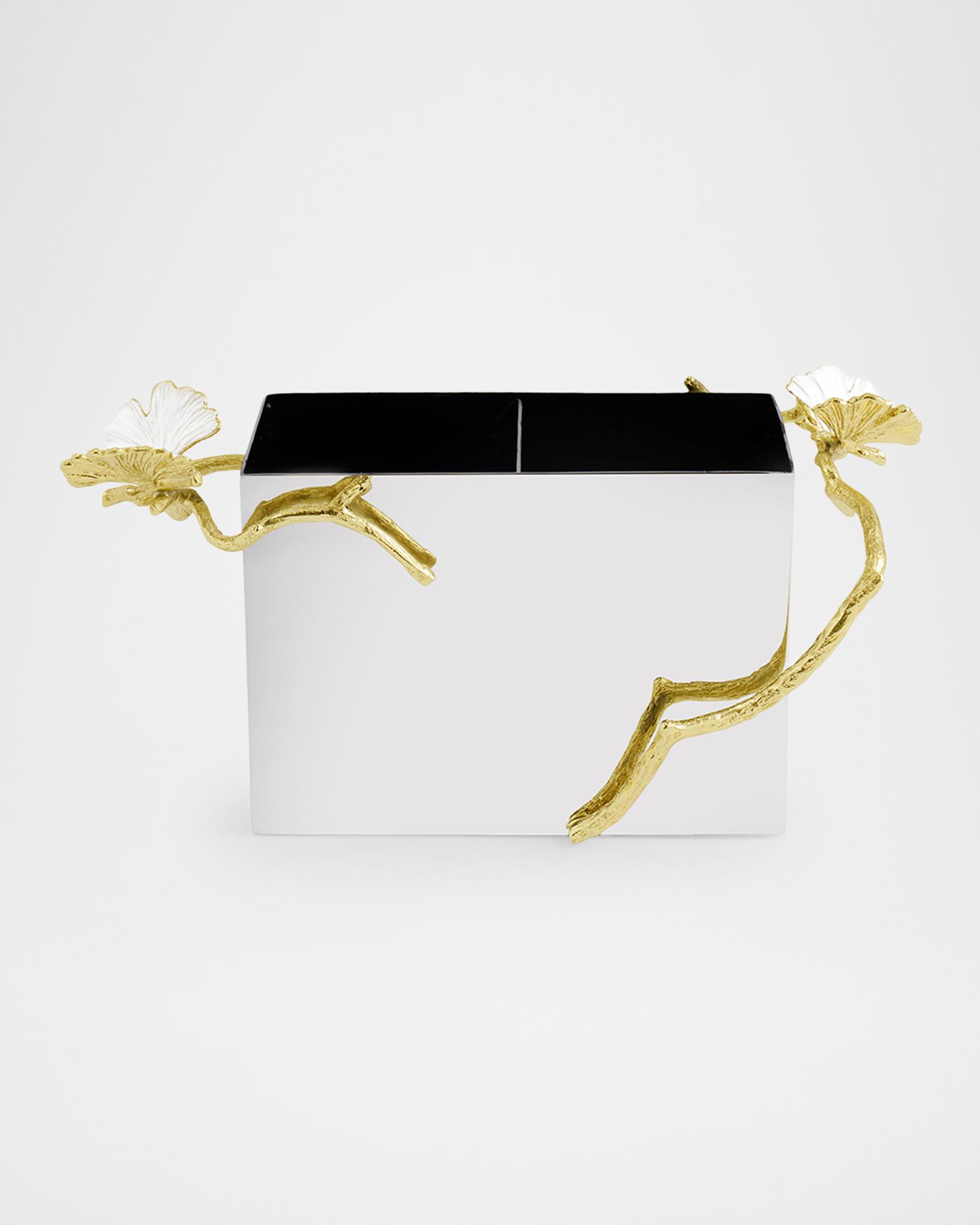 Michael Aram Butterfly Gingko Gold Cutlery Holder | Neiman Marcus