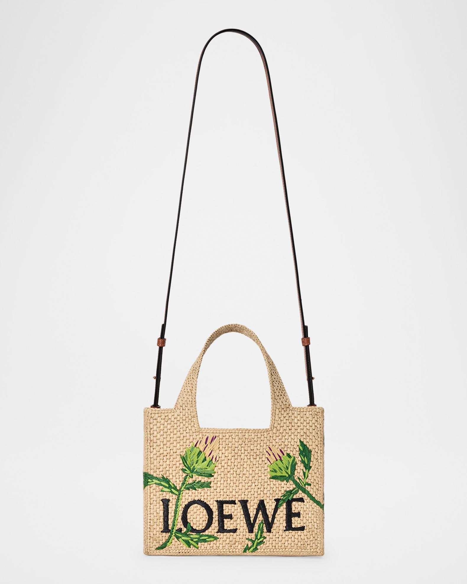 Loewe x Paula's Ibiza Embroidered Raffia Tote Bag | Neiman Marcus