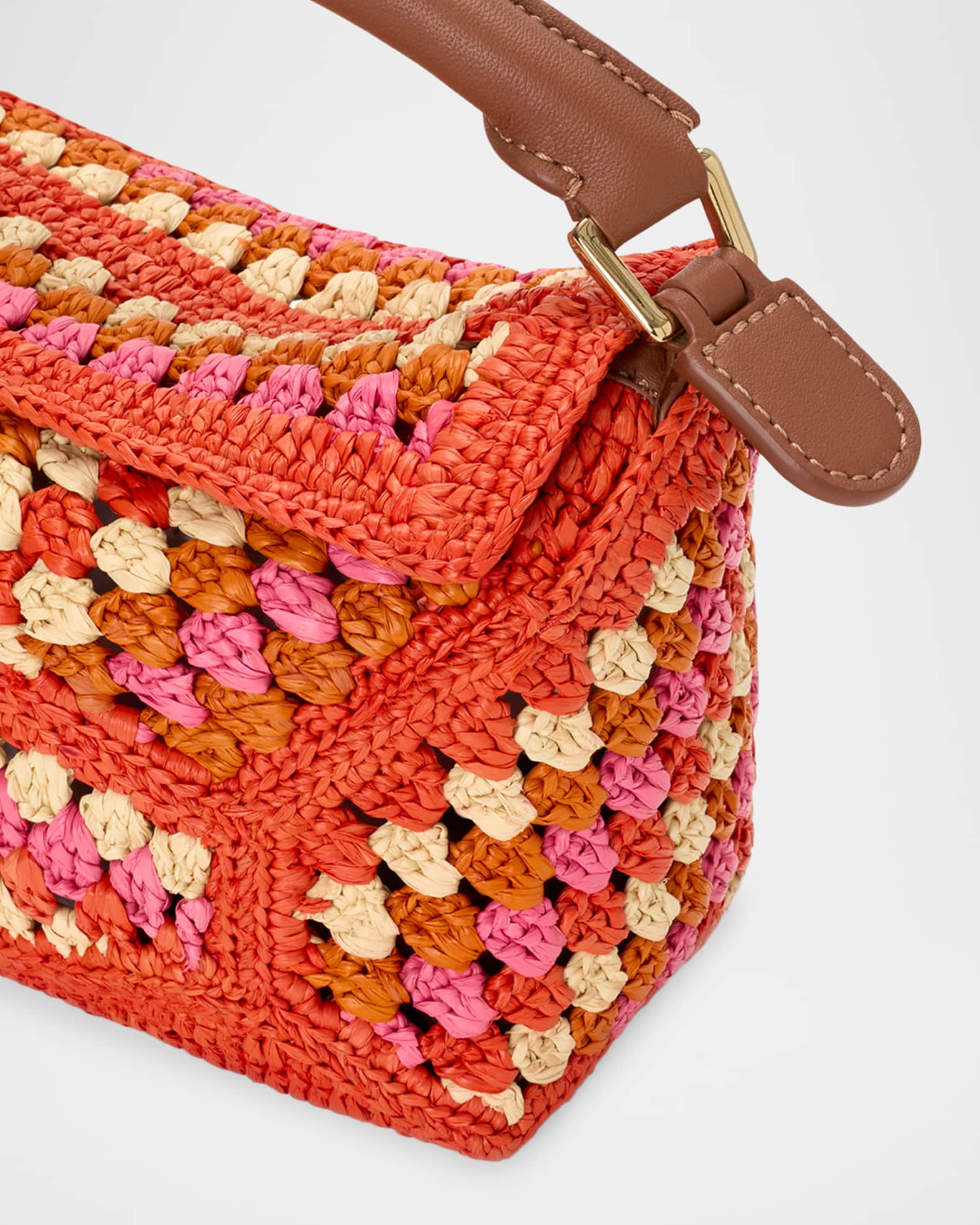 Loewe x Paula's Ibiza Puzzle Crochet Raffia Top-Handle Bag
