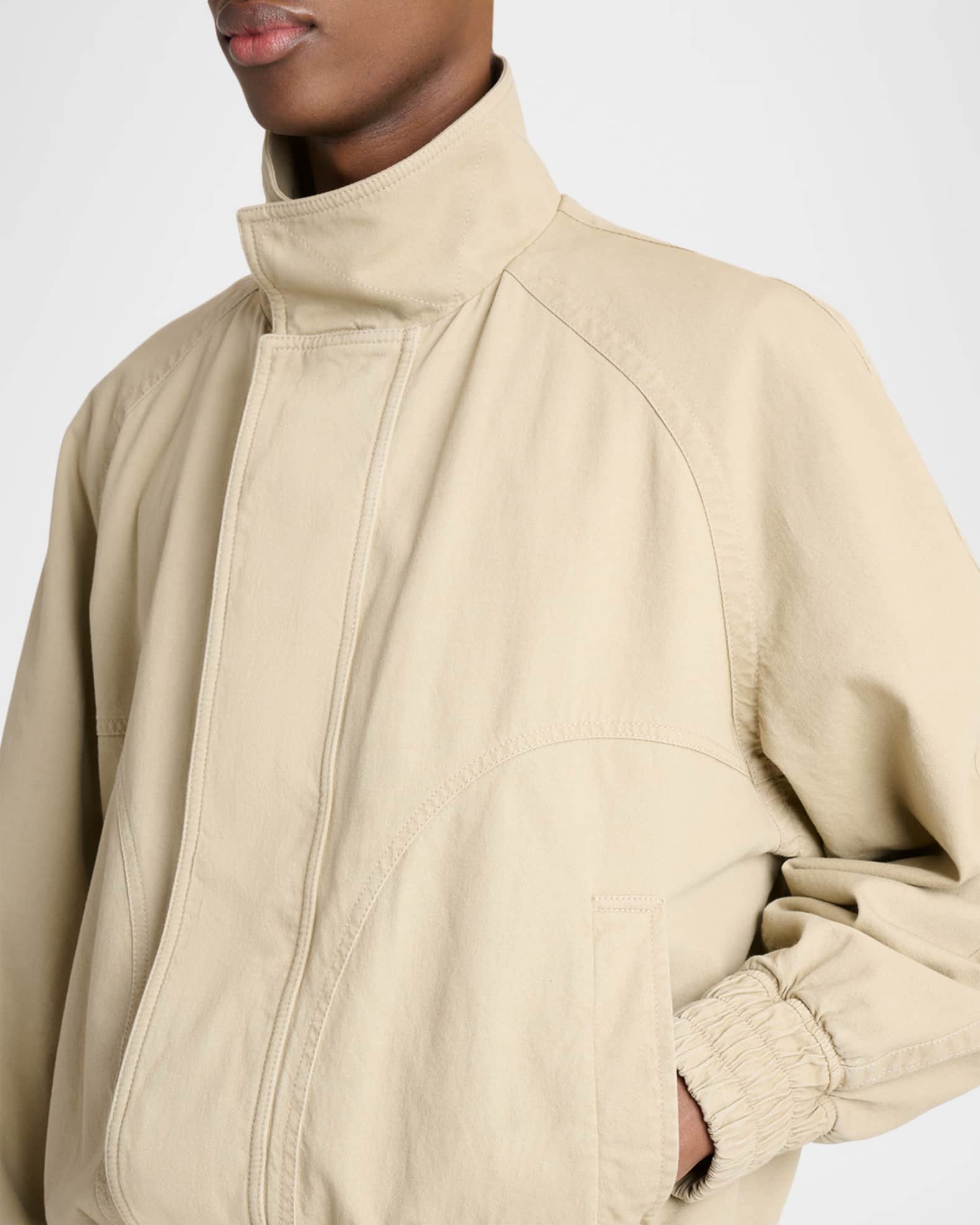 新品】LATTICE STAND FALL COLLAR BLOUSON 【公式通販】