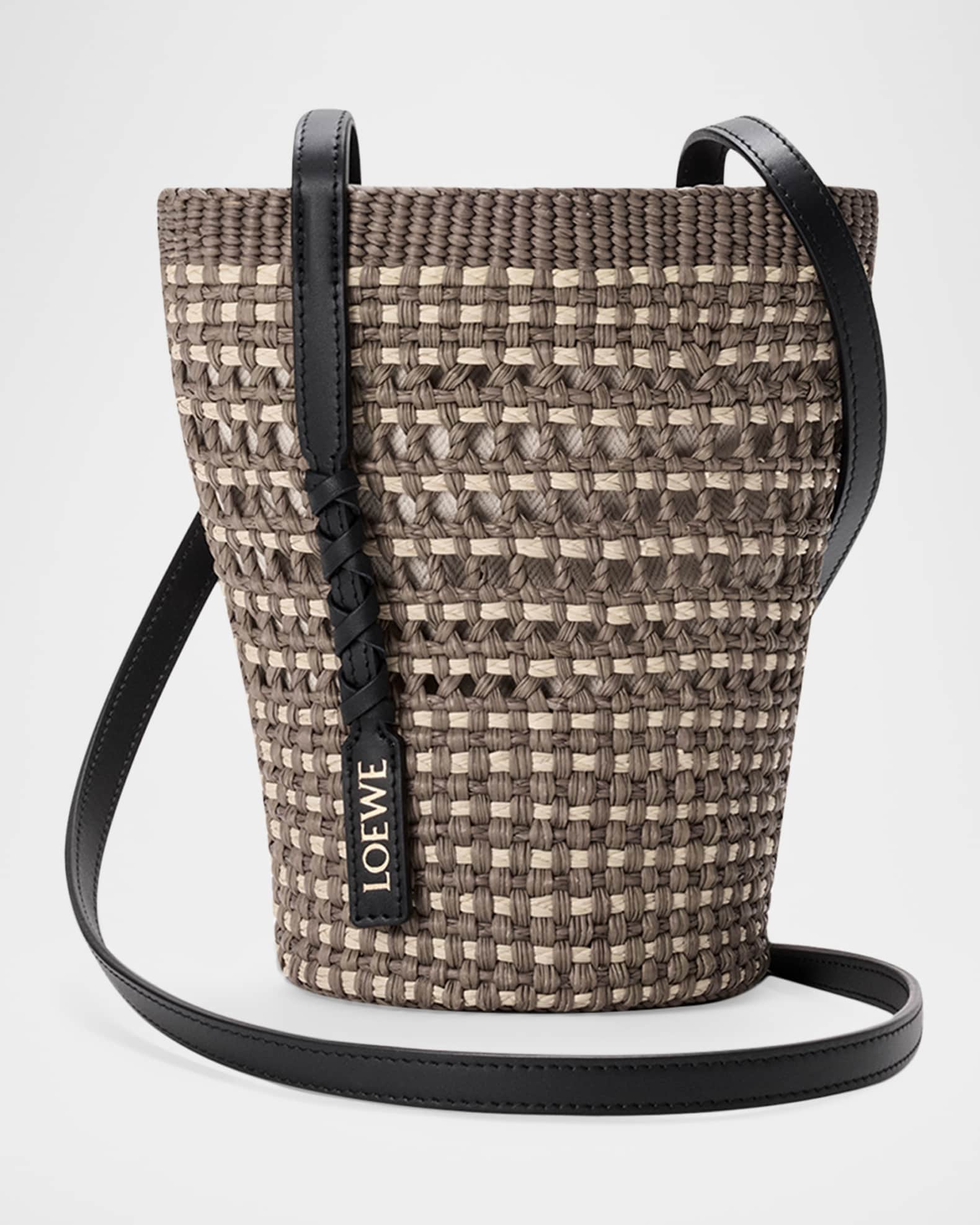 LOEWE バッグ Loewe x Paula's Ibiza Braid Woven Palm Leaf Crossbody Bag | Neiman