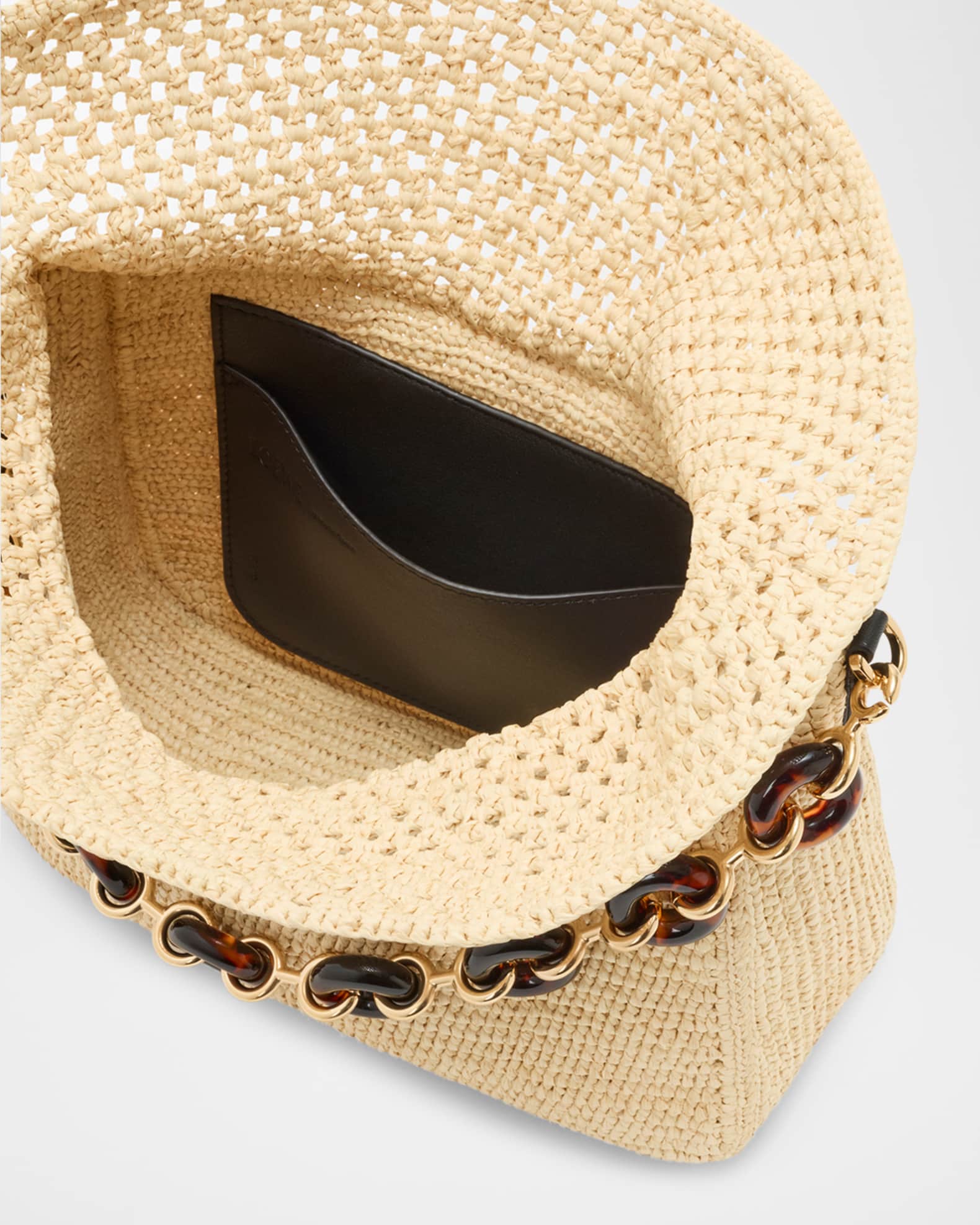 Loewe x Paula's Ibiza Ola Medium Bag in Raffia | Neiman Marcus