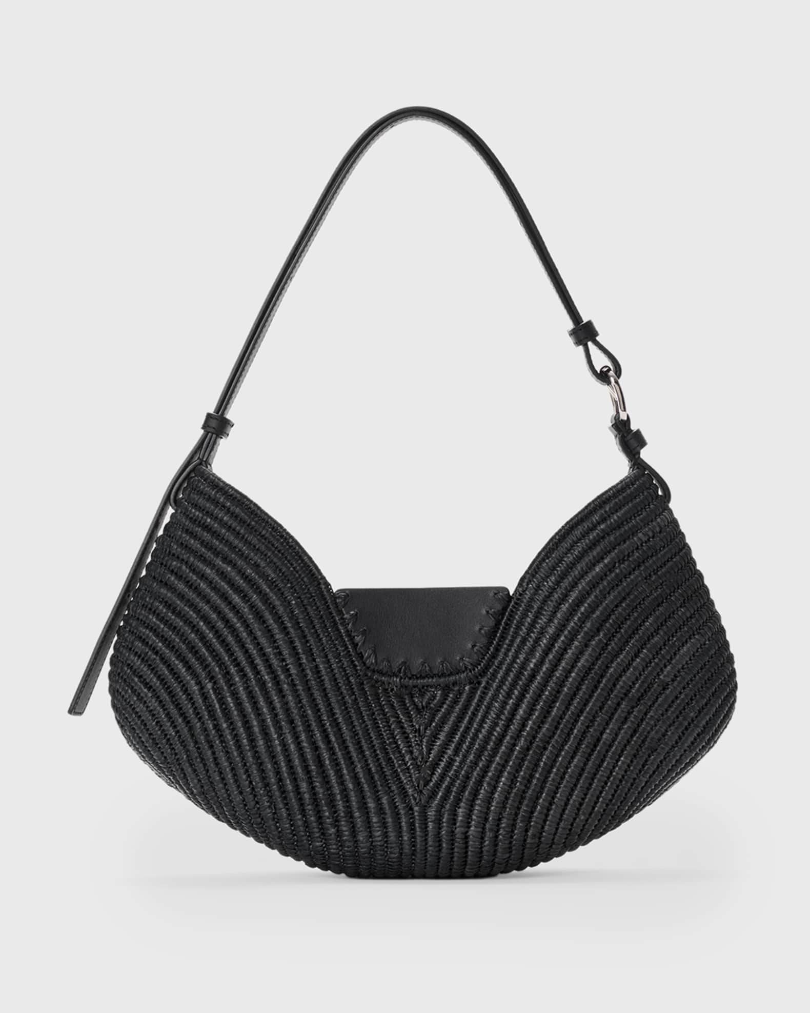 Loewe x Paula's Ibiza Swing Raffia Shoulder Bag | Neiman Marcus