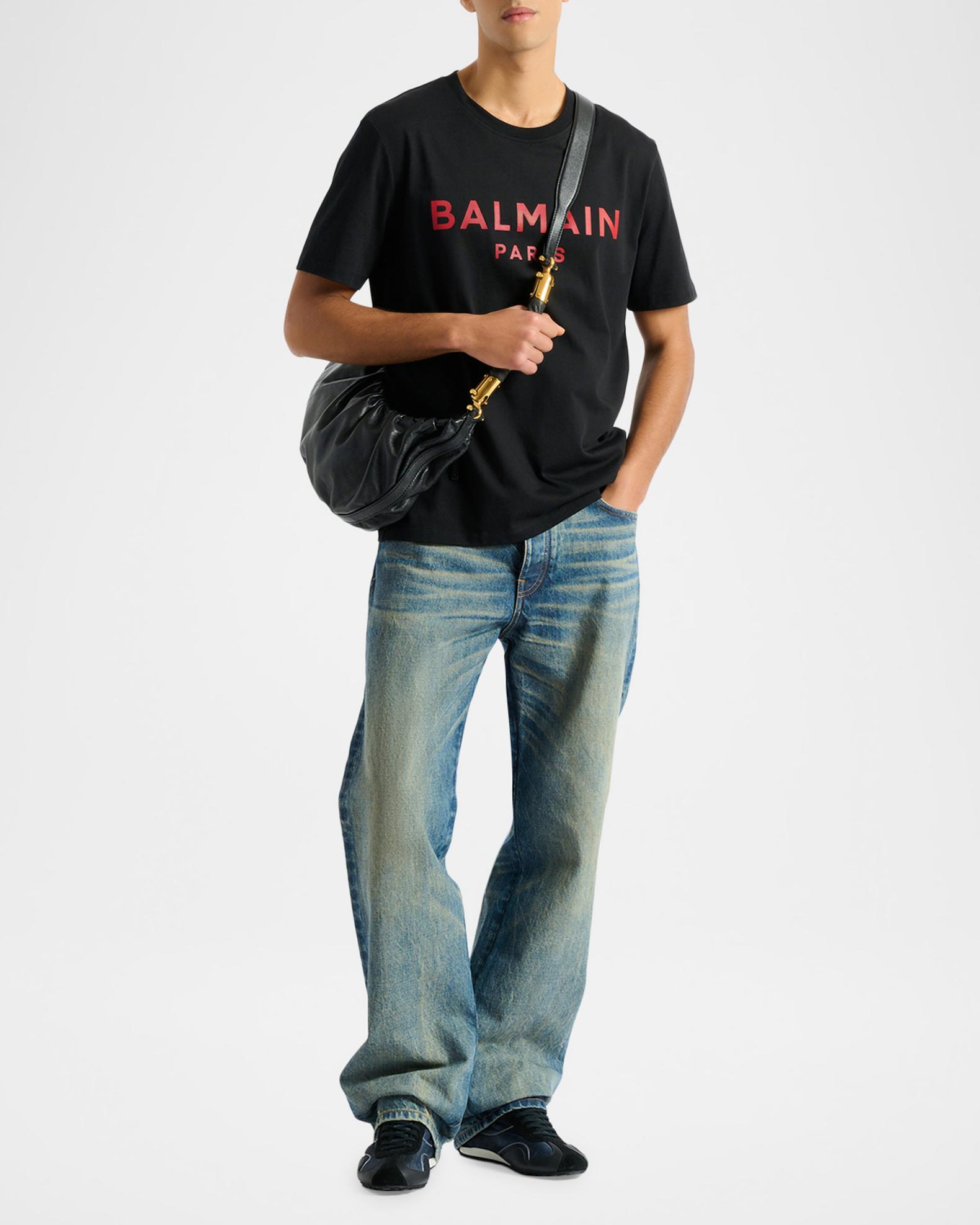Balmain Men's Balmain Paris Cotton T-Shirt | Neiman Marcus