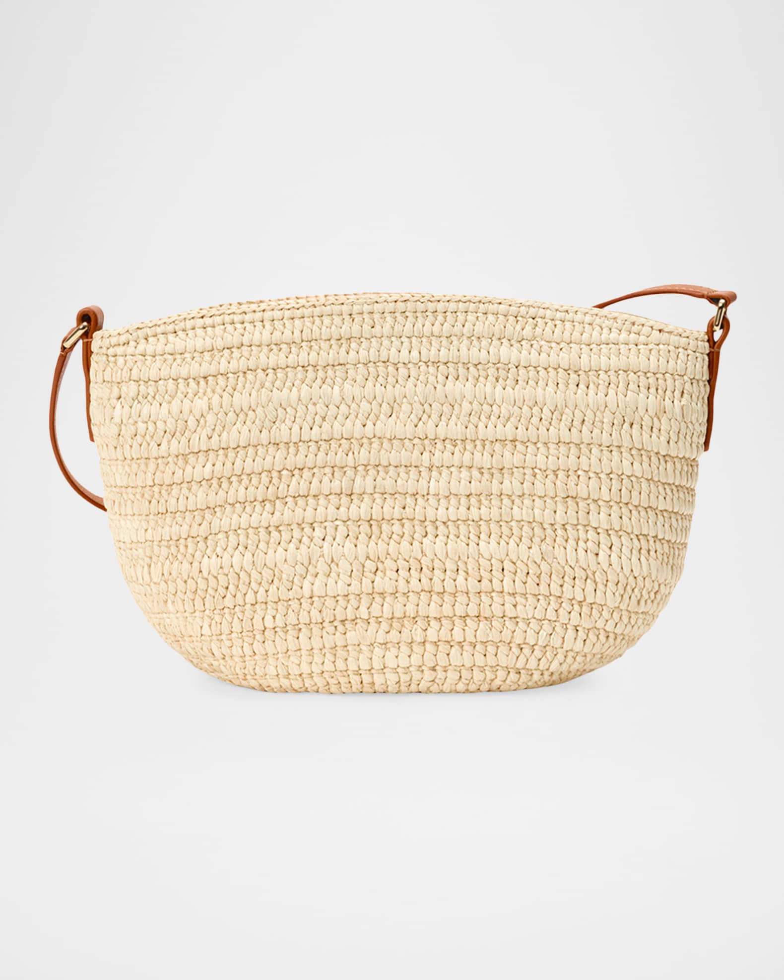 Loewe x Paula's Ibiza Eclipse Shoulder Bag in Raffia | Neiman Marcus