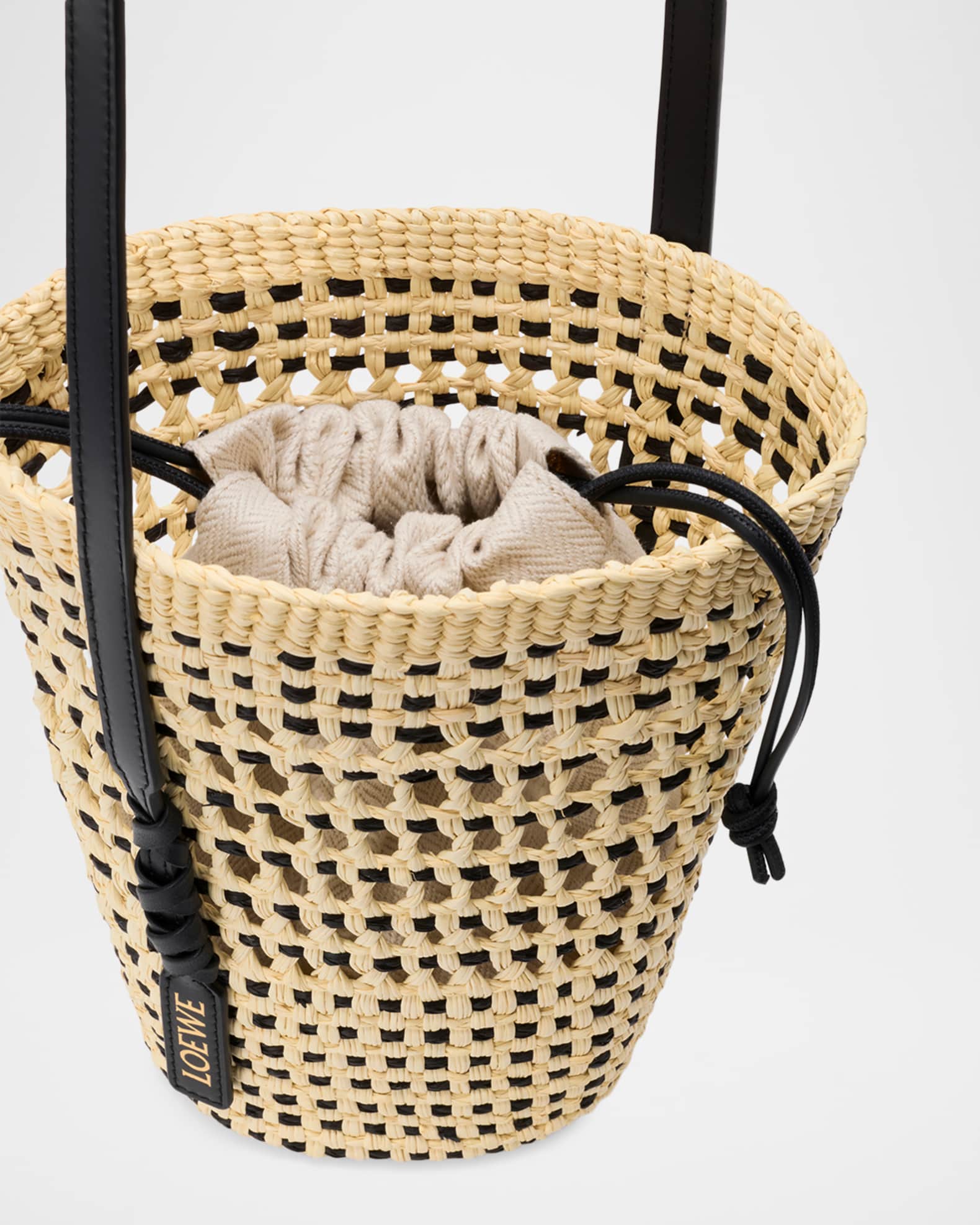 Loewe x Paula's Ibiza Braid Woven Palm Leaf Crossbody Bag | Neiman