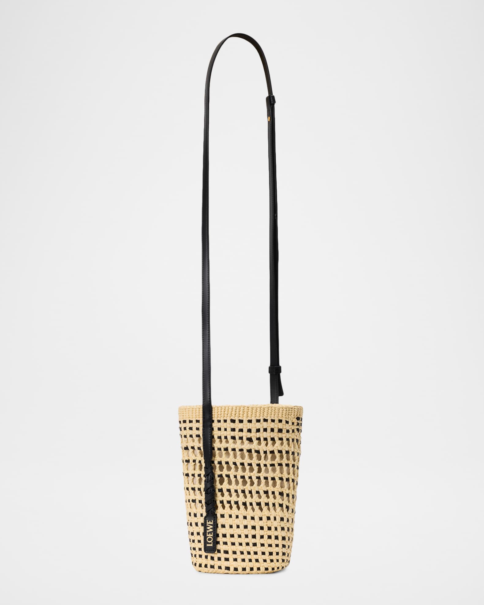 Loewe x Paula's Ibiza Braid Woven Palm Leaf Crossbody Bag | Neiman