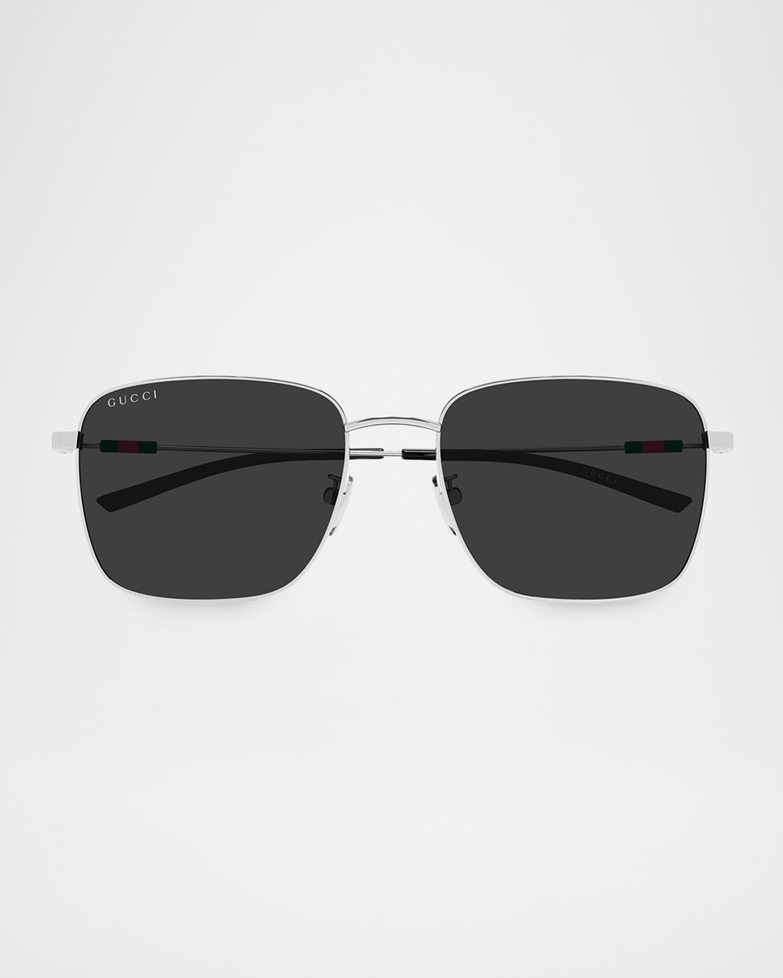 Gucci Men's GG2097SK-001 Square Metal Sunglasses | Neiman Marcus