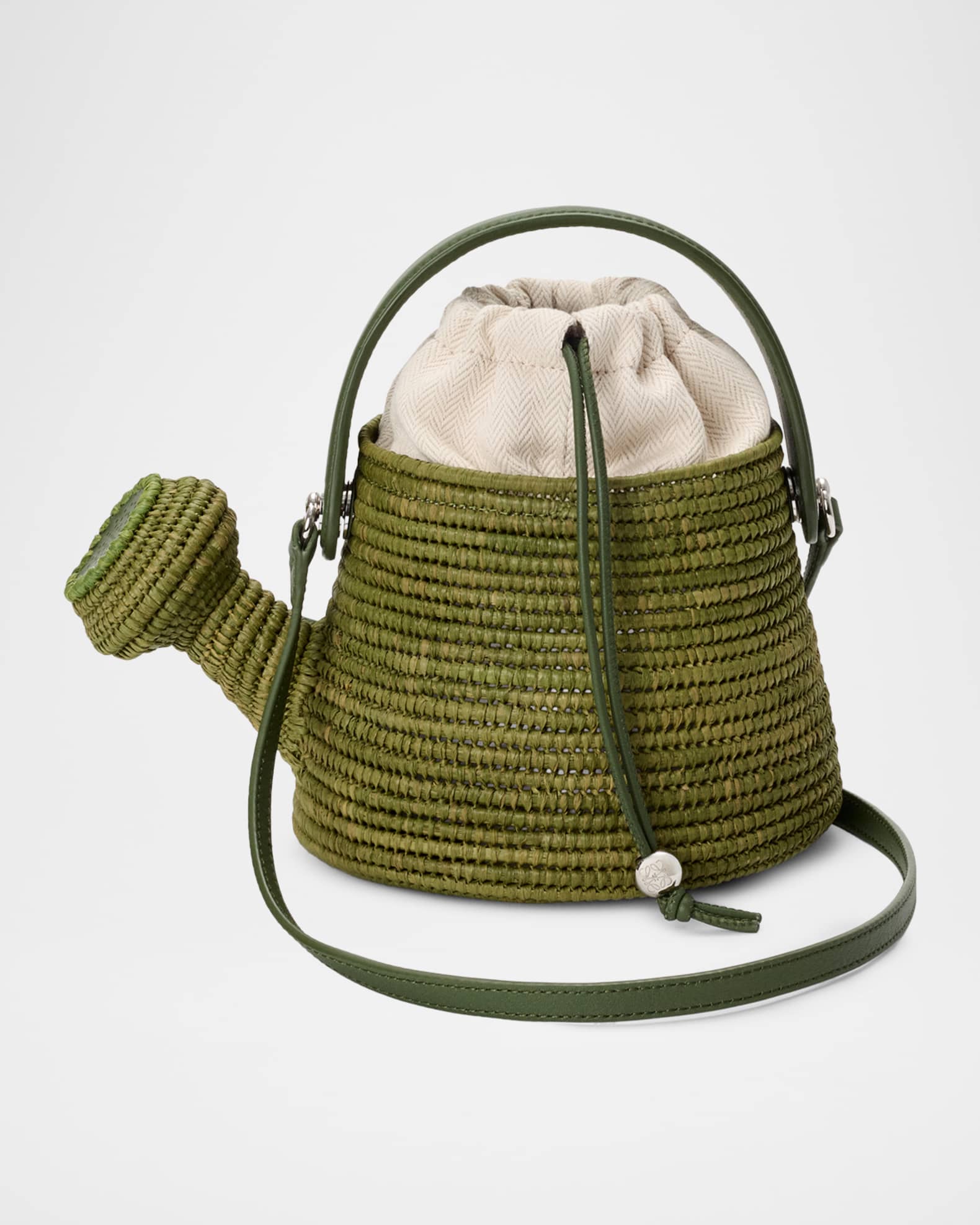 Loewe x Paula's Ibiza Raffia Watering Can Crossbody Bag | Neiman