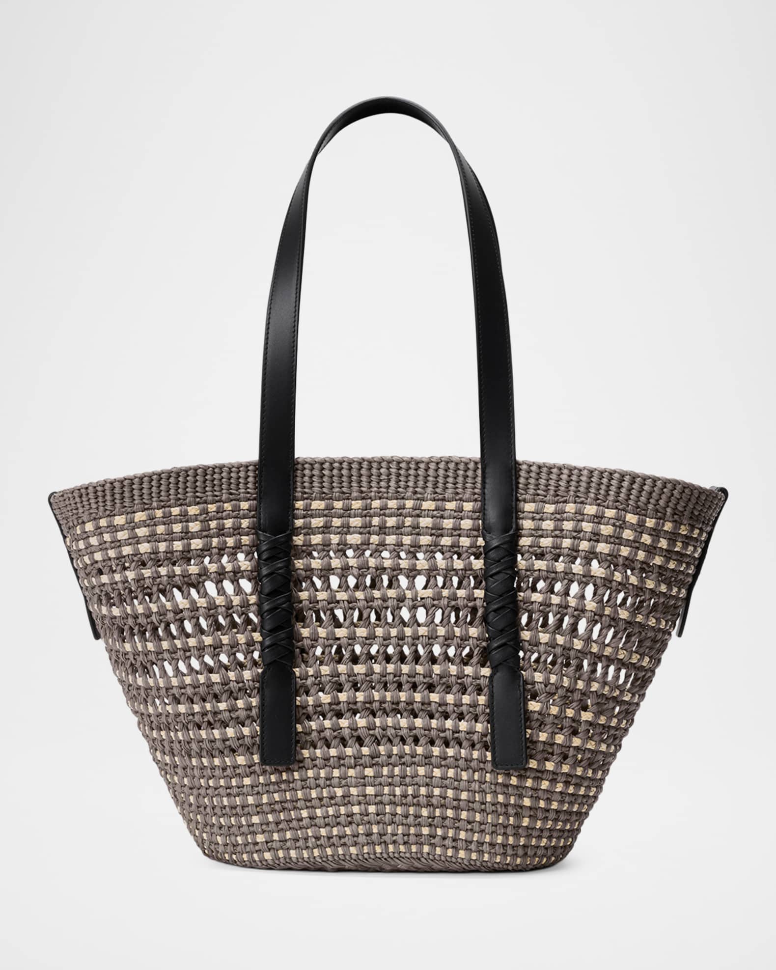Loewe x Paula's Ibiza Braid Medium Woven Basket Tote Bag | Neiman
