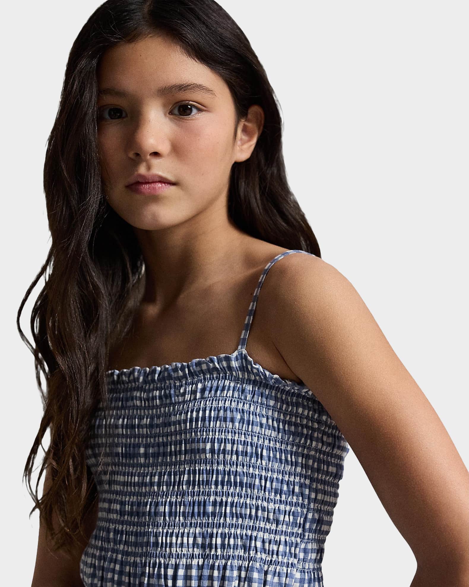 plaid smocked cotton jersey dress Sweet Revenge Smocked Plaid Snake Dress
