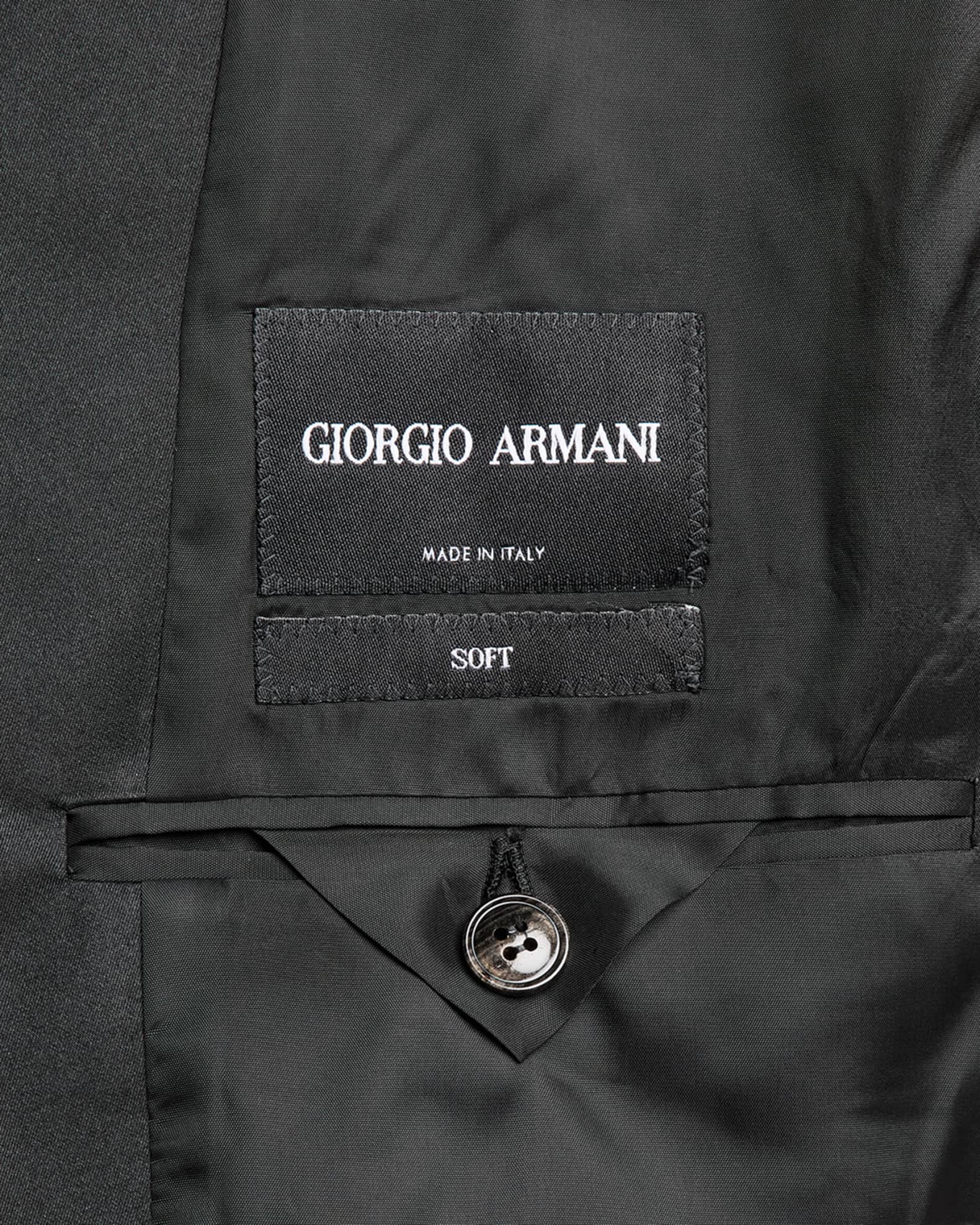 Giorgio Armani Wool-Silk Micro Jacquard Dinner Jacket | Neiman Marcus