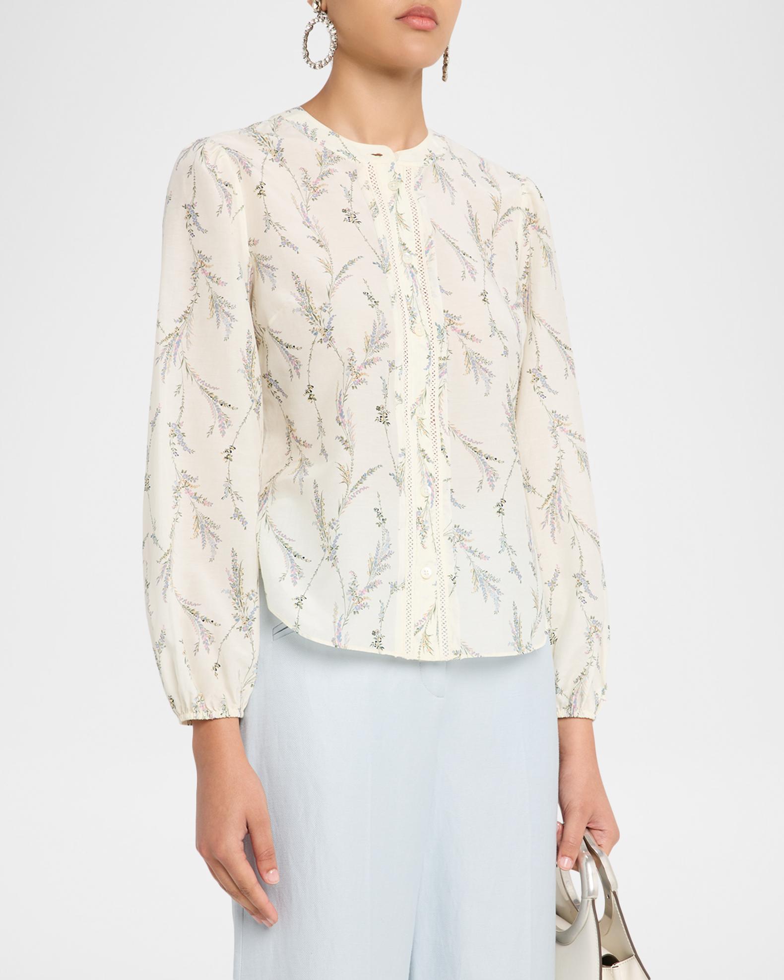 Veronica Beard Emiko Floral Blouse | Neiman Marcus