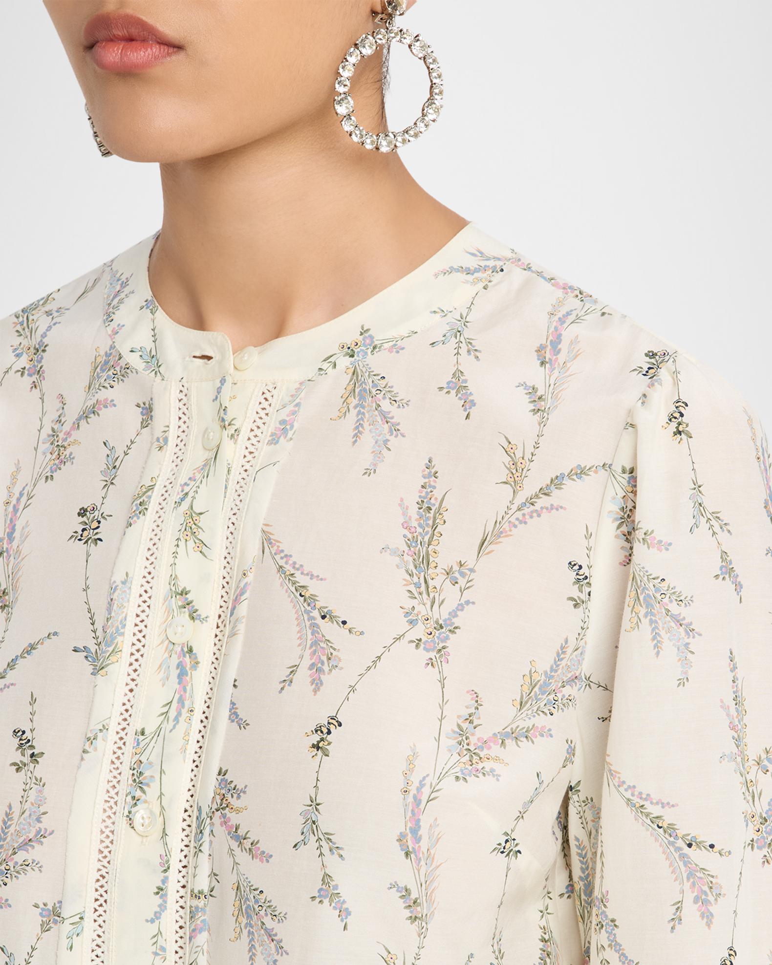 Veronica Beard Emiko Floral Blouse | Neiman Marcus