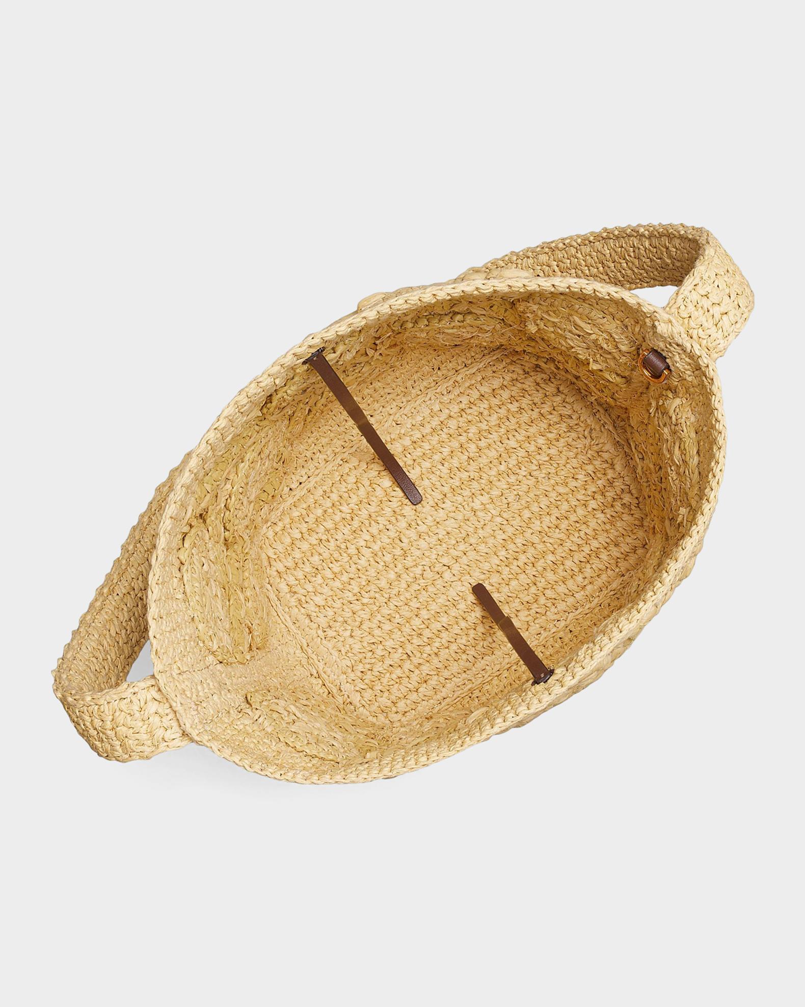 Tory Burch Lock Medium Monogram Crochet Bucket Bag | Neiman Marcus