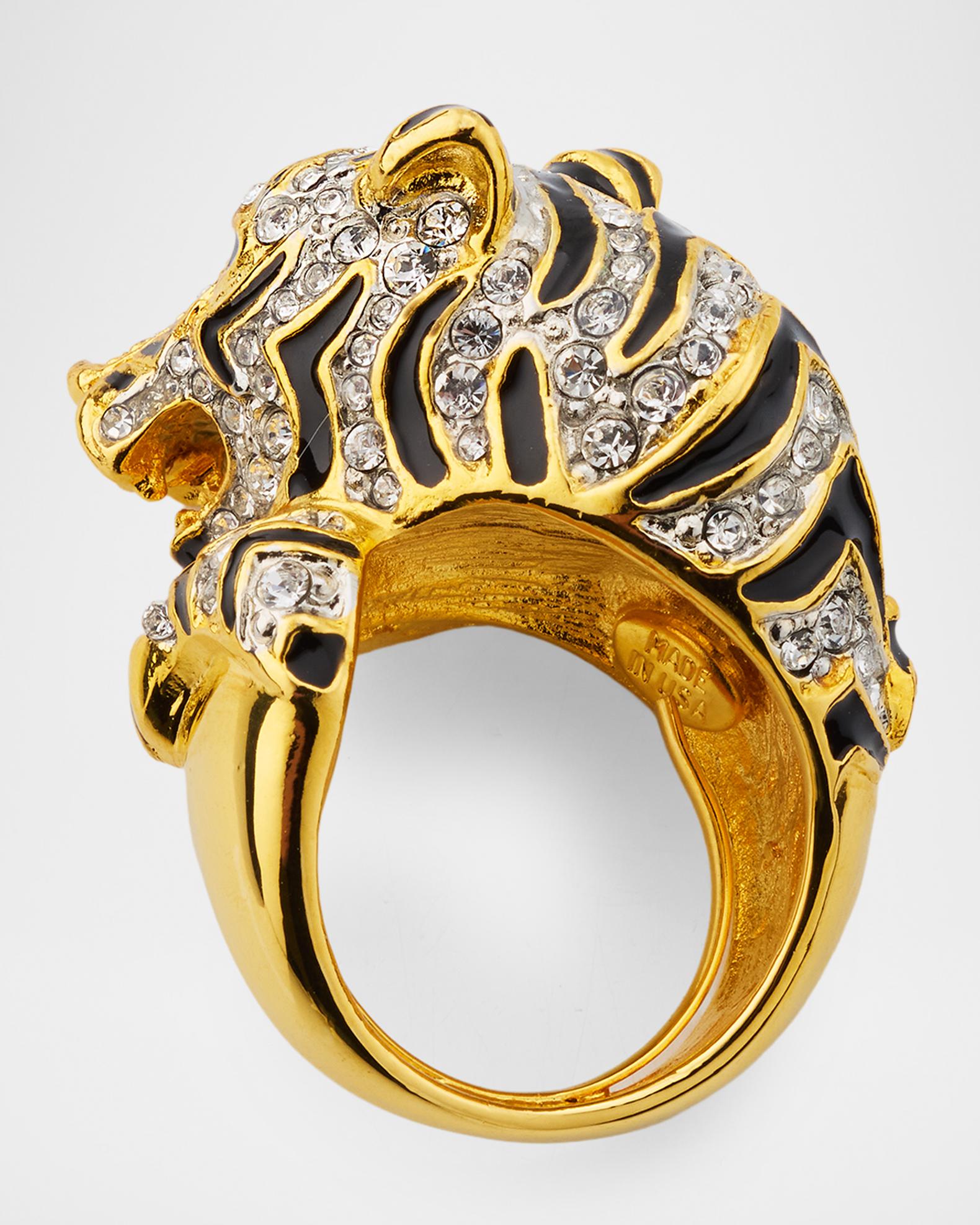 Kenneth Jay Lane Rhinestone Tiger Ring | Neiman Marcus