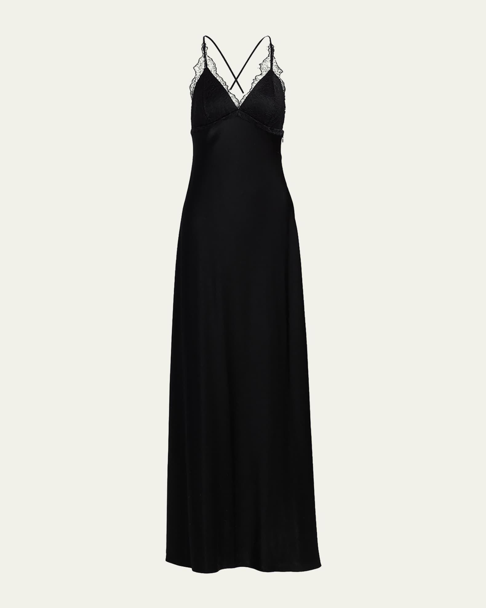 kobi halperin maxi dress Kobi Halperin Women's Evin Floral Lace & Satin Maxi Dress - Black
