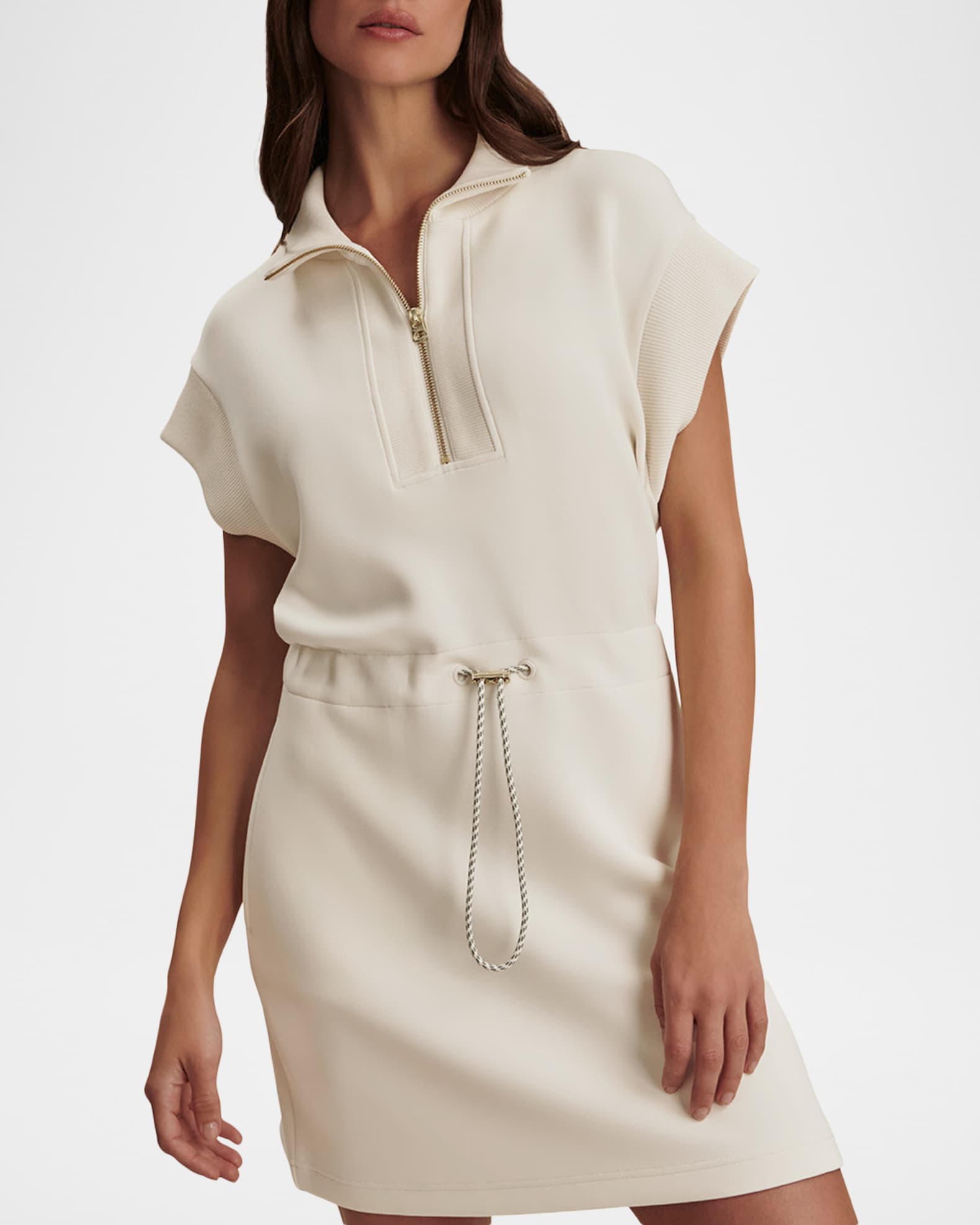 Varley Avaya Half-Zip Minidress | Neiman Marcus