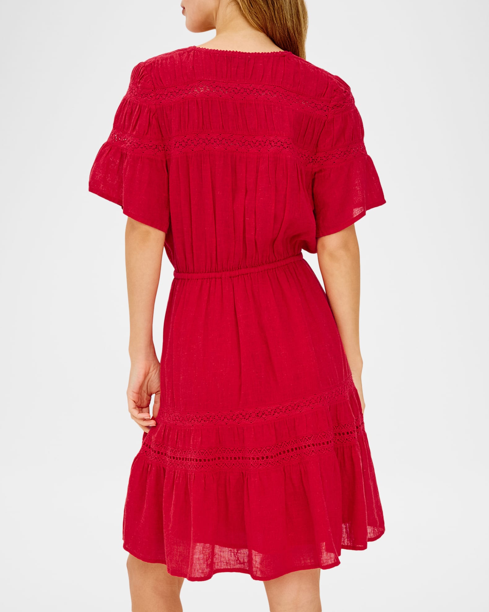 red linen dress short Irene Linen Mini Dress