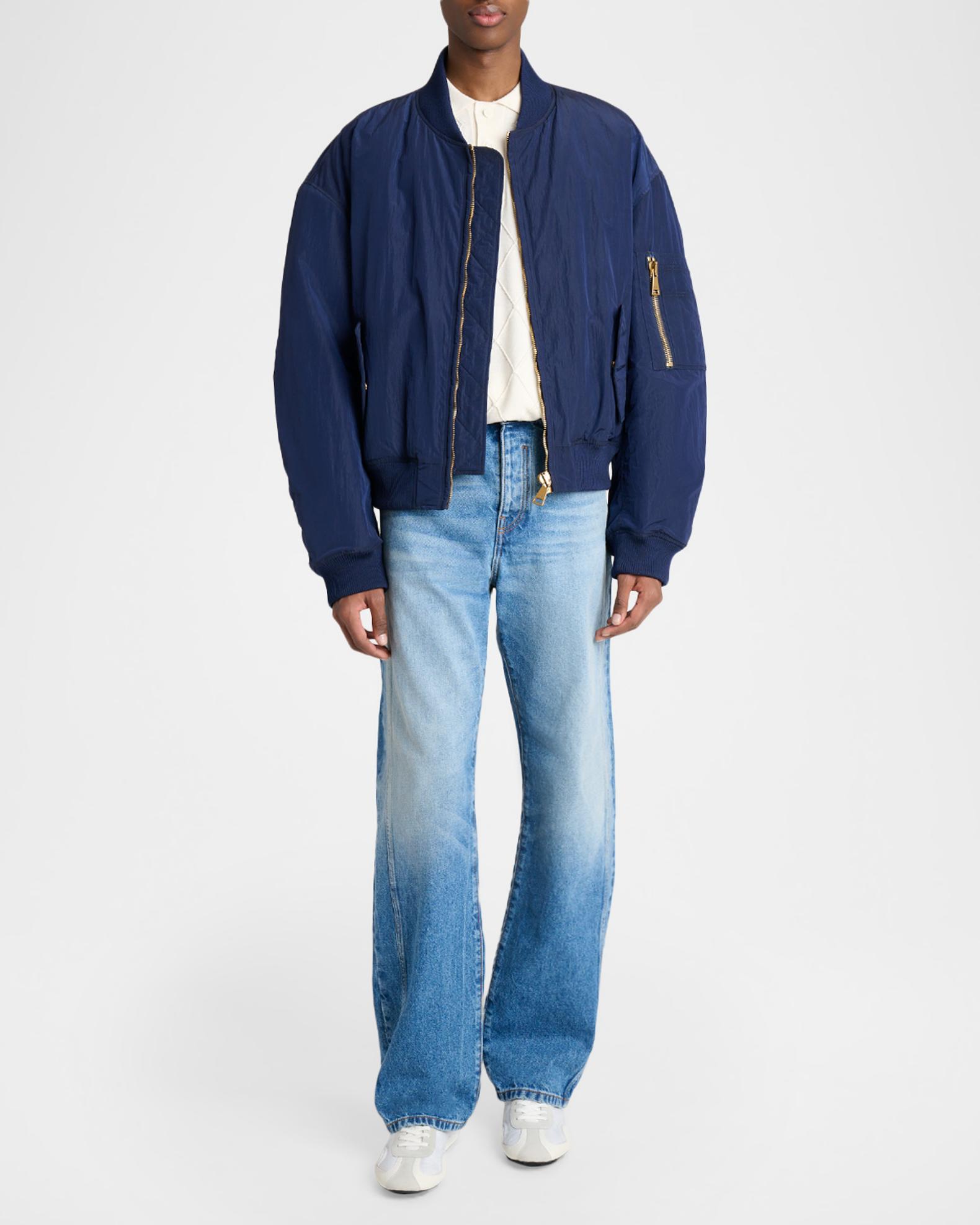 Balmain Men's Vintage Embroidered Bomber Jacket | Neiman Marcus