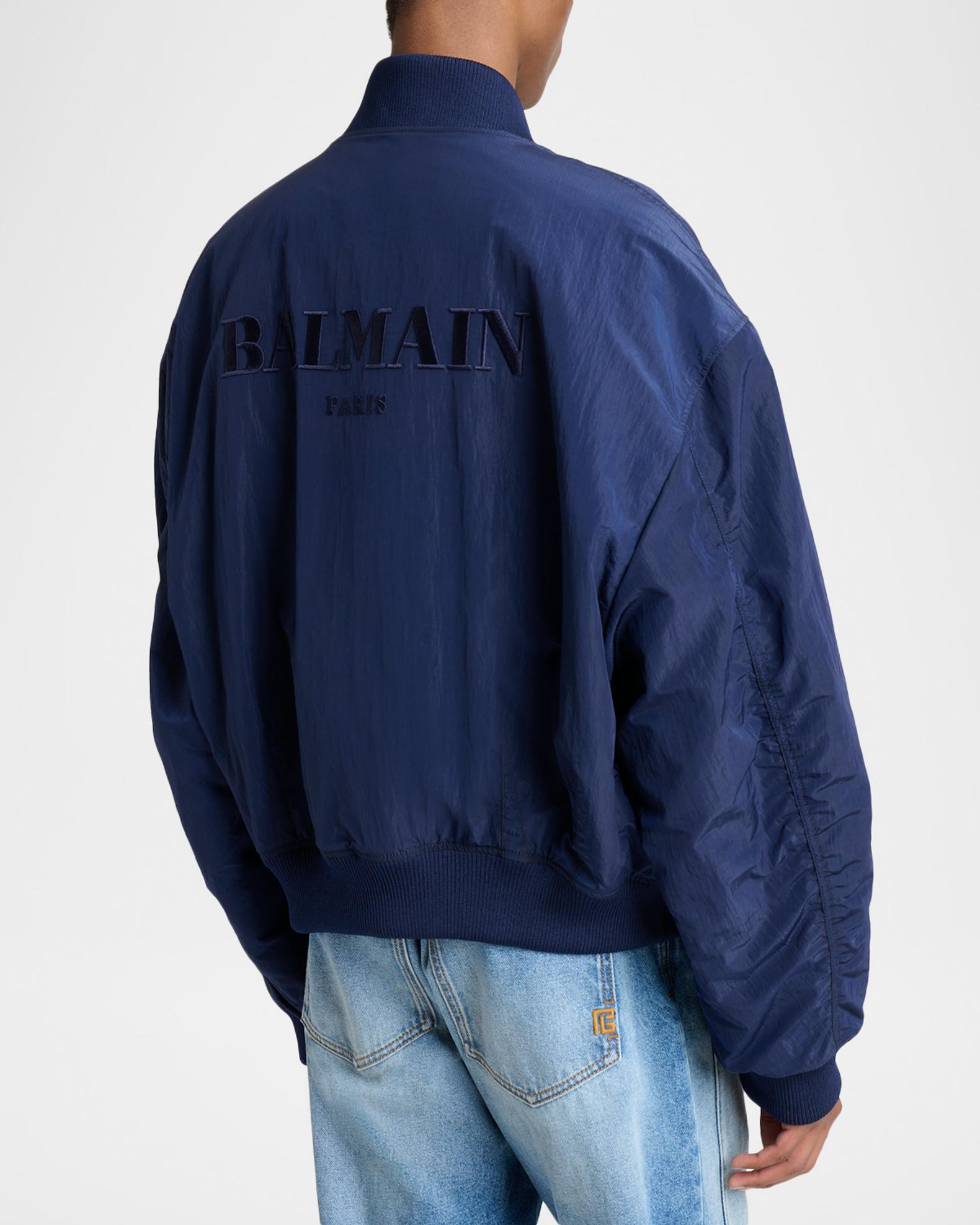 Balmain Men's Vintage Embroidered Bomber Jacket | Neiman Marcus