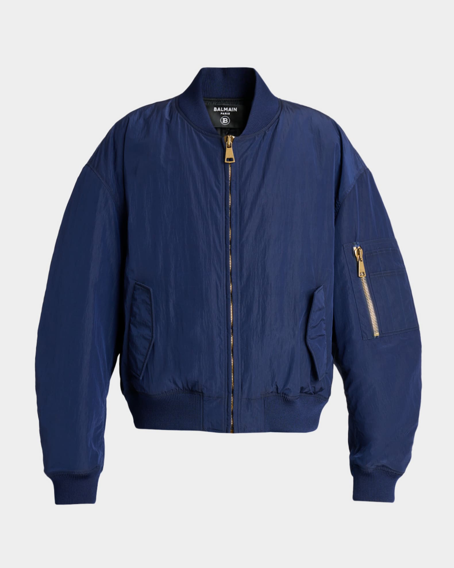 Balmain Men's Vintage Embroidered Bomber Jacket | Neiman Marcus