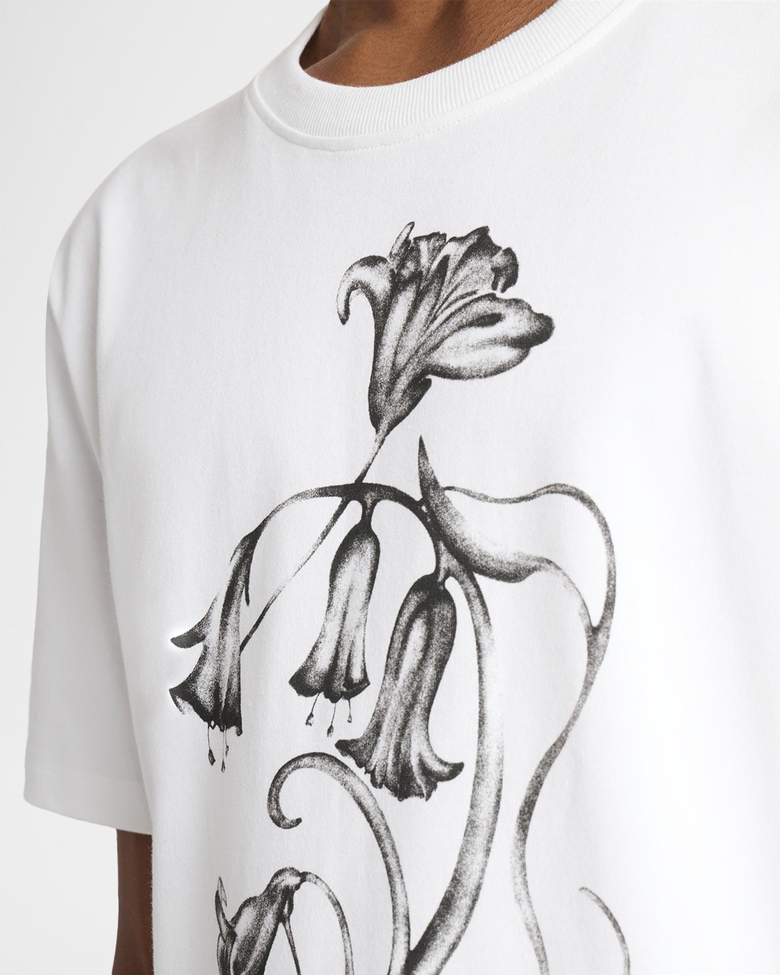 Balmain Men's Flower Balmain Paris Cotton T-Shirt | Neiman Marcus