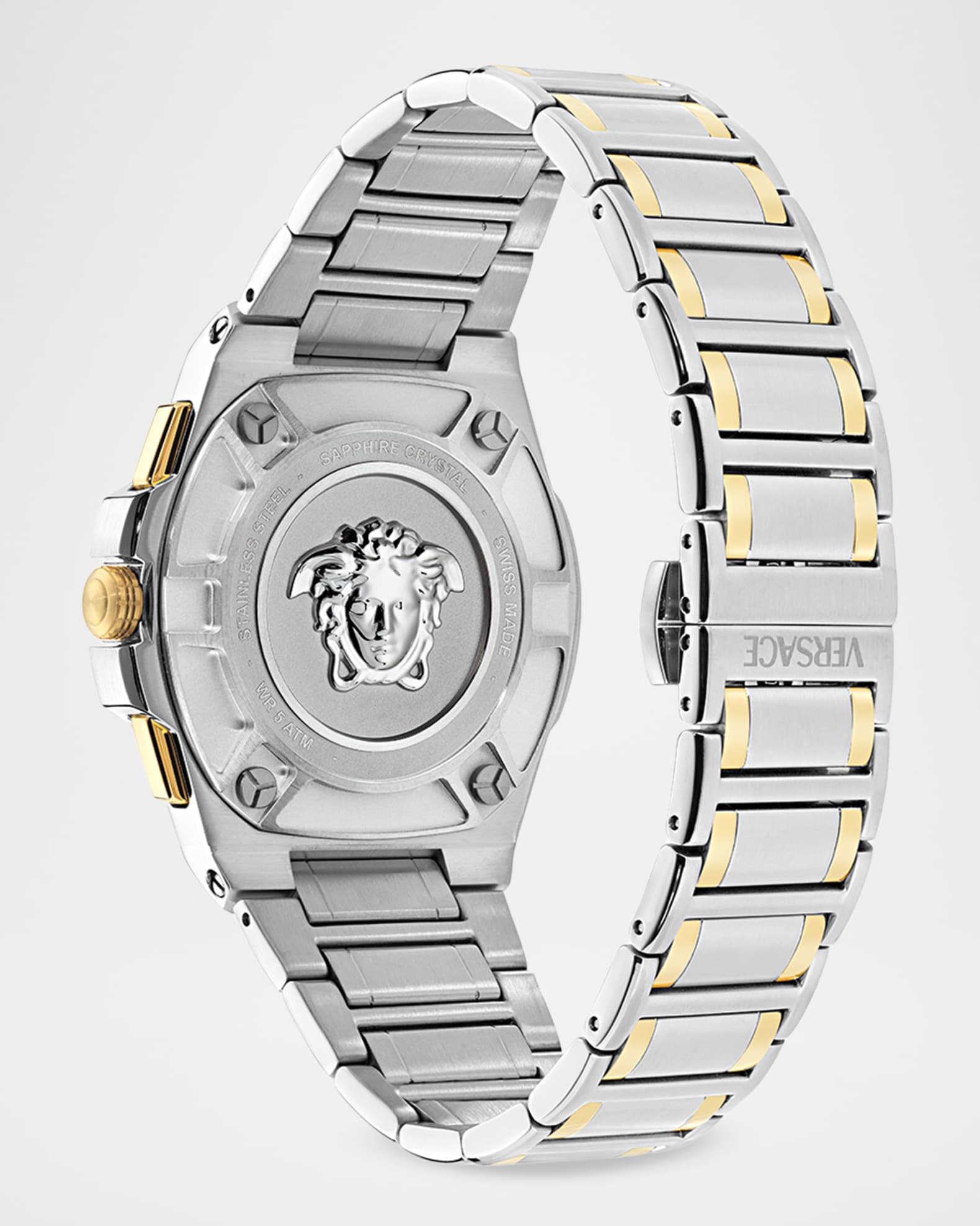 Versace Collection Men's Greca Reaction 43mm Two-Tone Bracelet