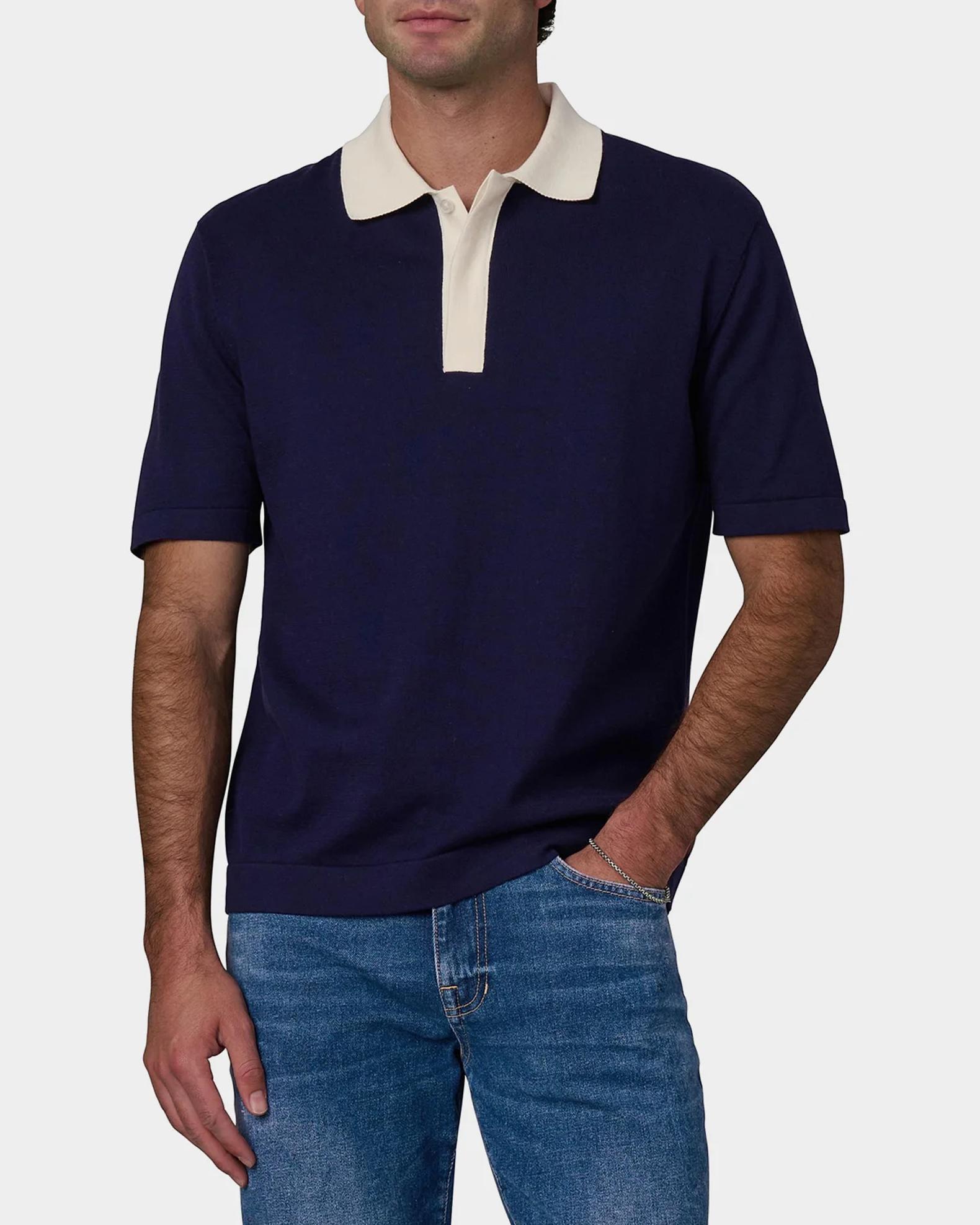 Joe's Jeans Men's Club Contrast-Trim Cotton Knit Polo Shirt