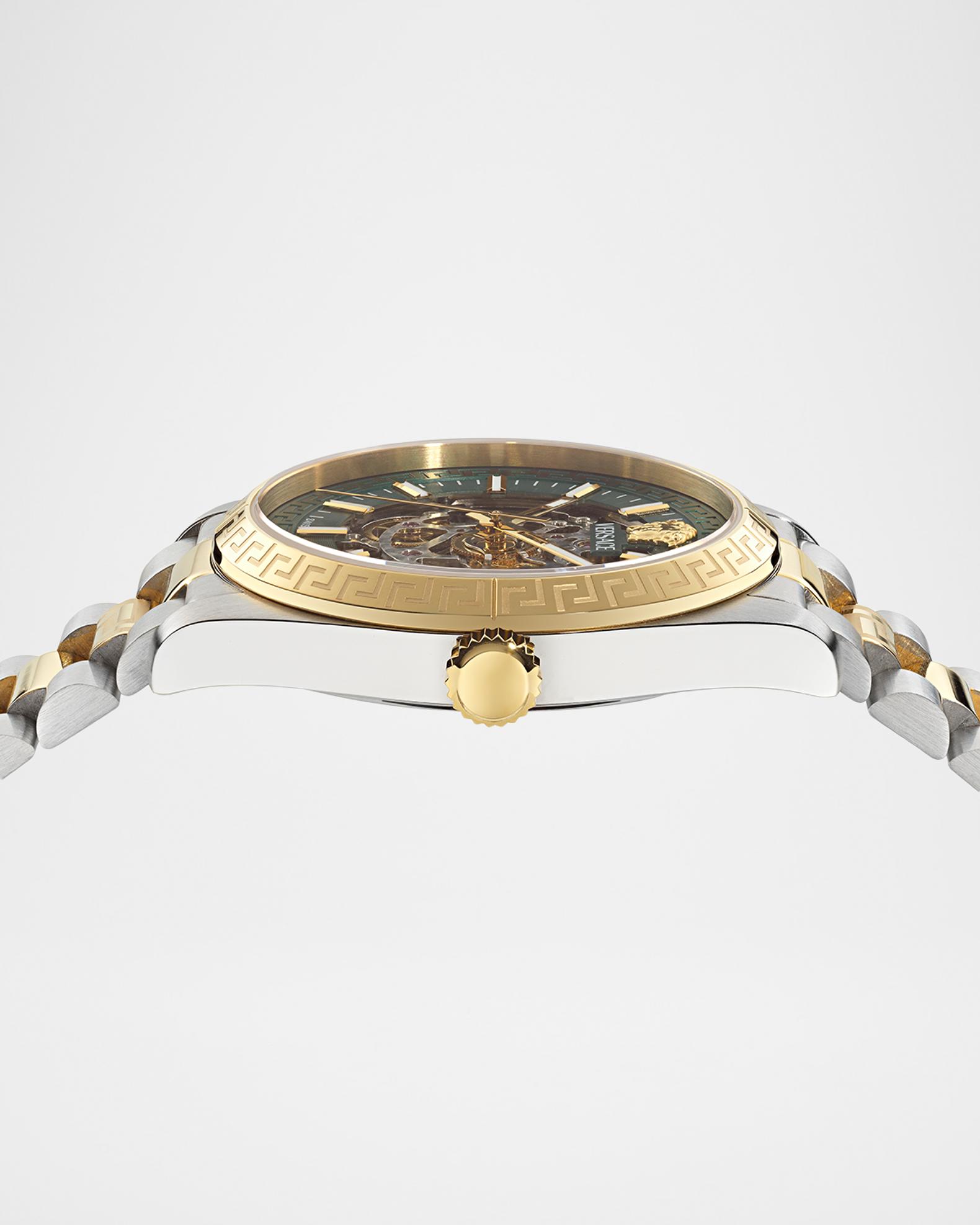 Versace Collection Men's Millenyium 40mm Skeleton Two-Tone