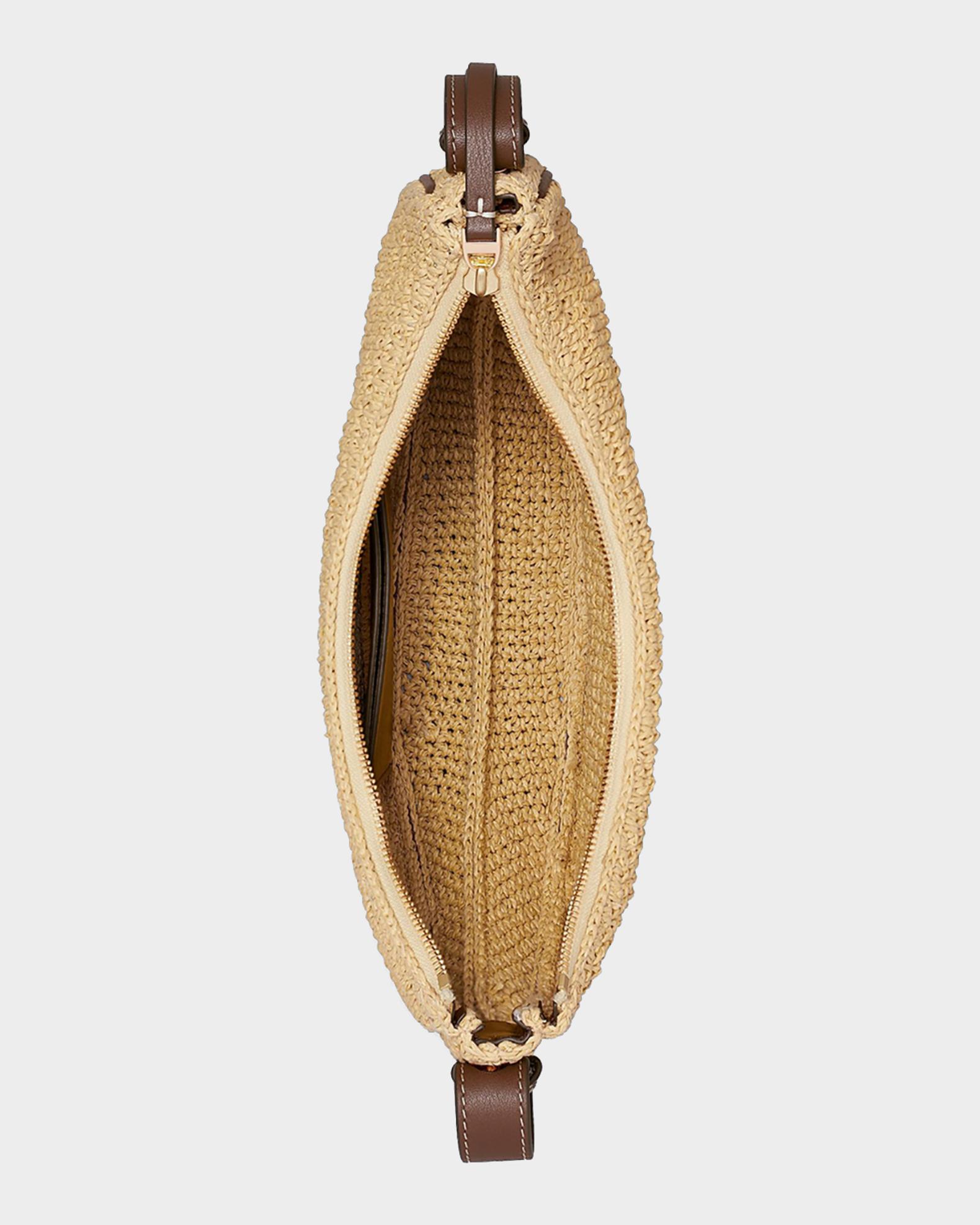 Tory Burch Woven Half Moon Bag | Neiman Marcus