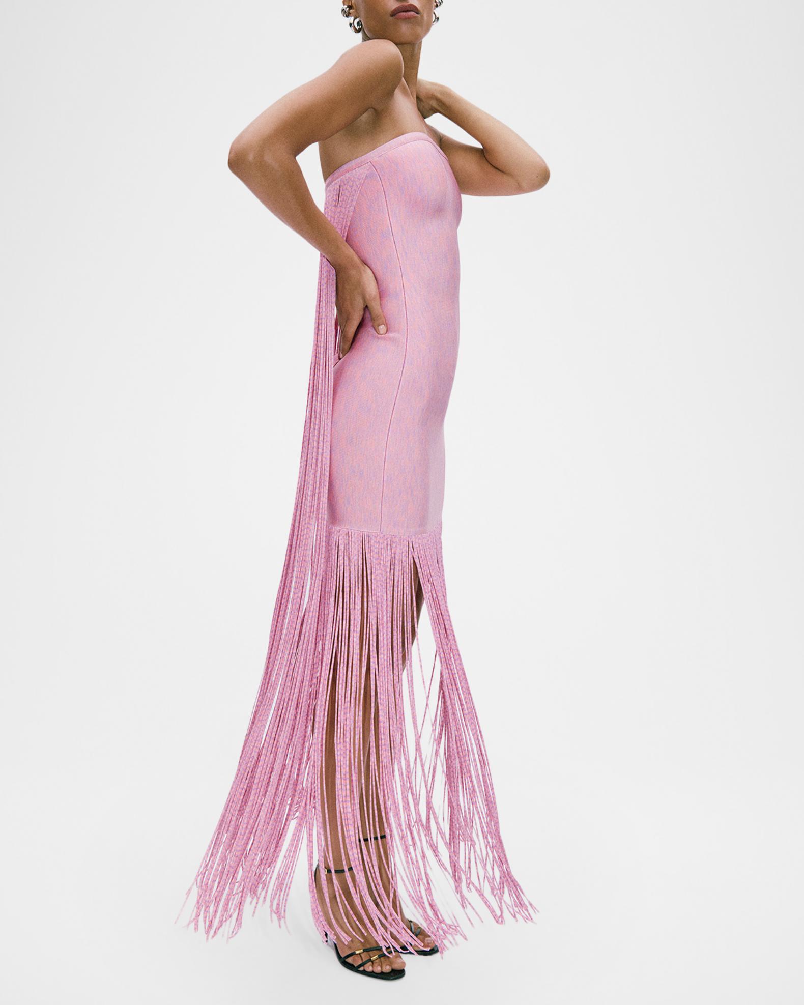pink herve leger dress Pink Estrella Signature Essentials Gown