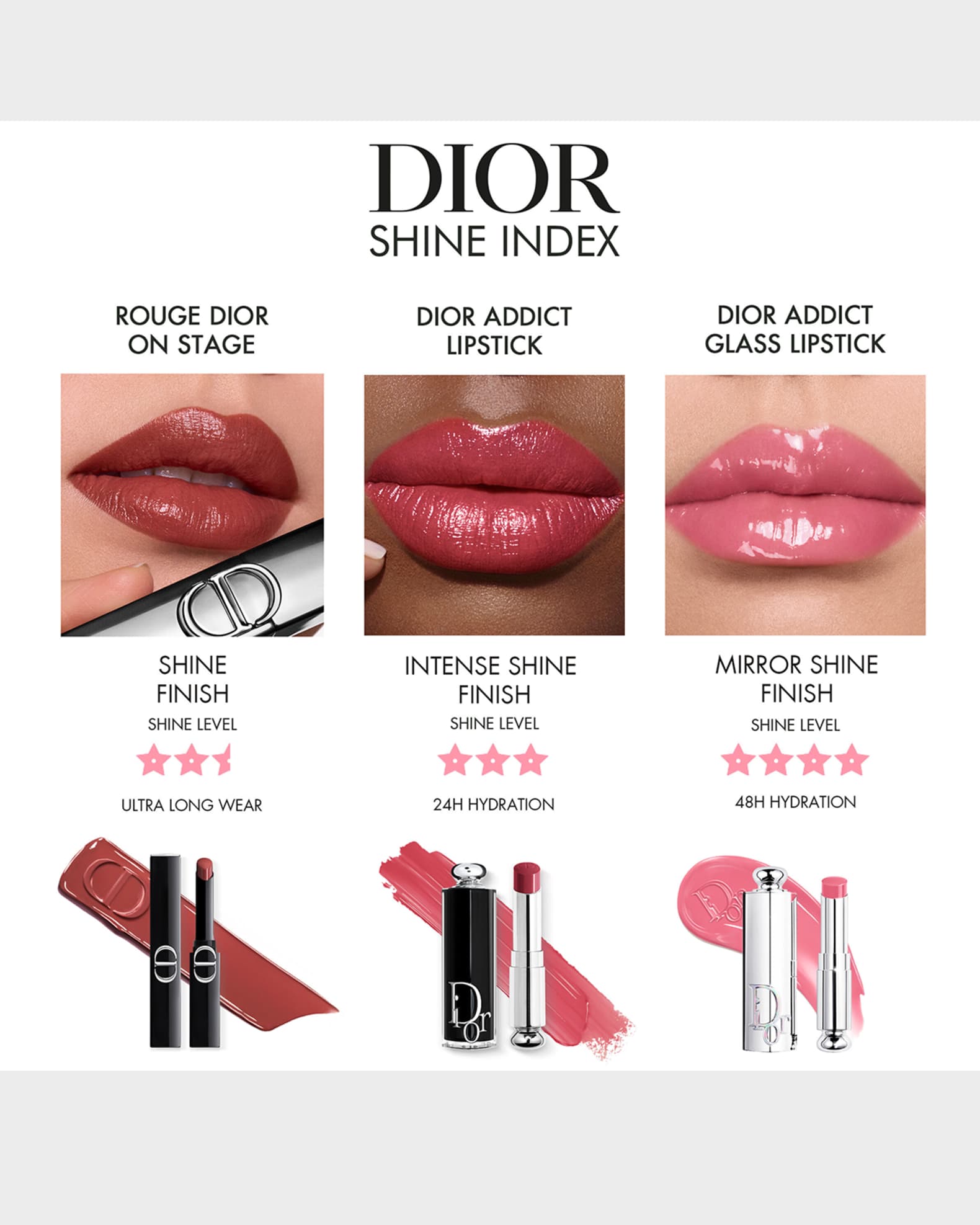 Dior Addict Glass Lipstick - 306 Rose Charms | Neiman Marcus