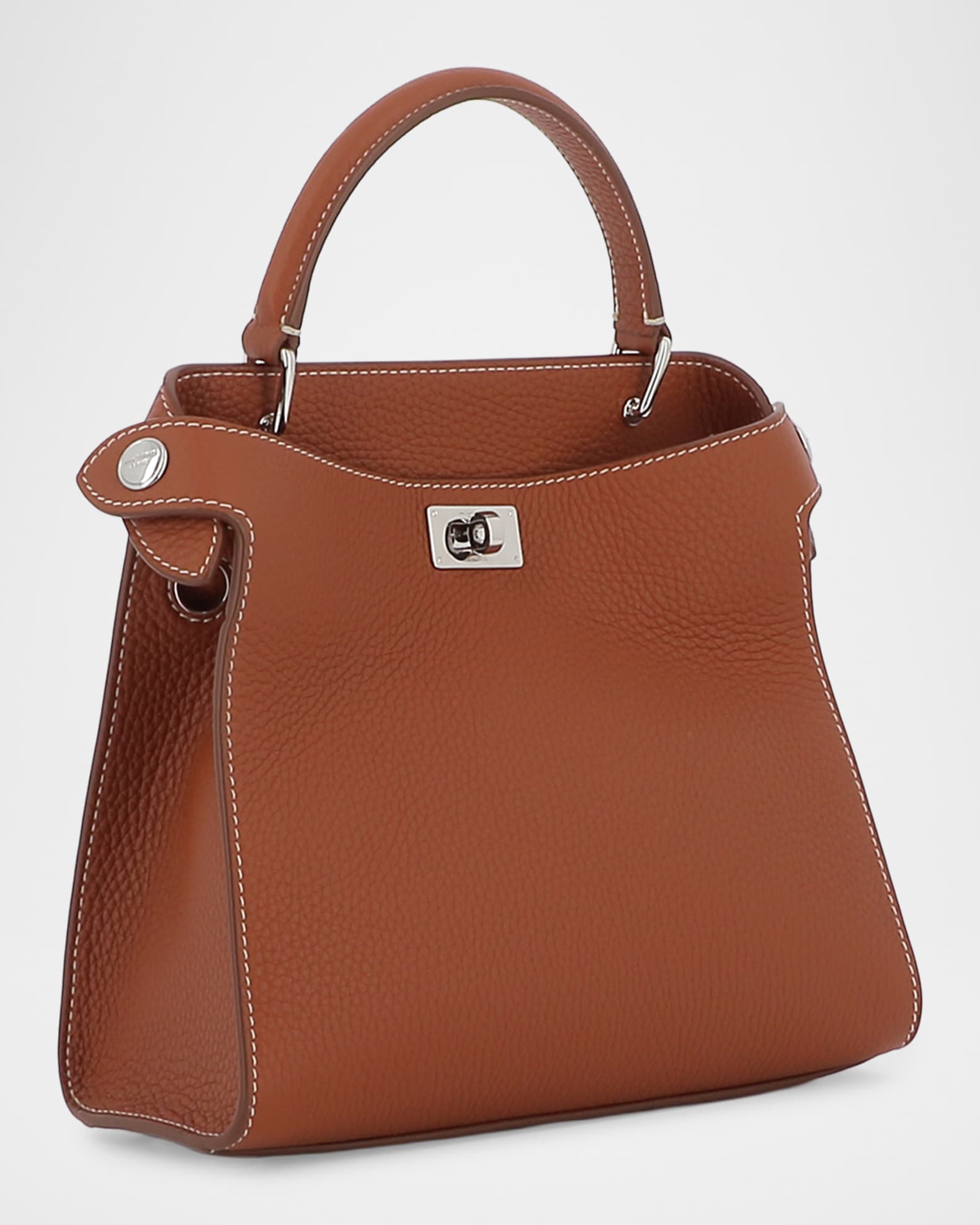 Michino Paris Lutece Mini Grained Leather Top-Handle Bag | Neiman