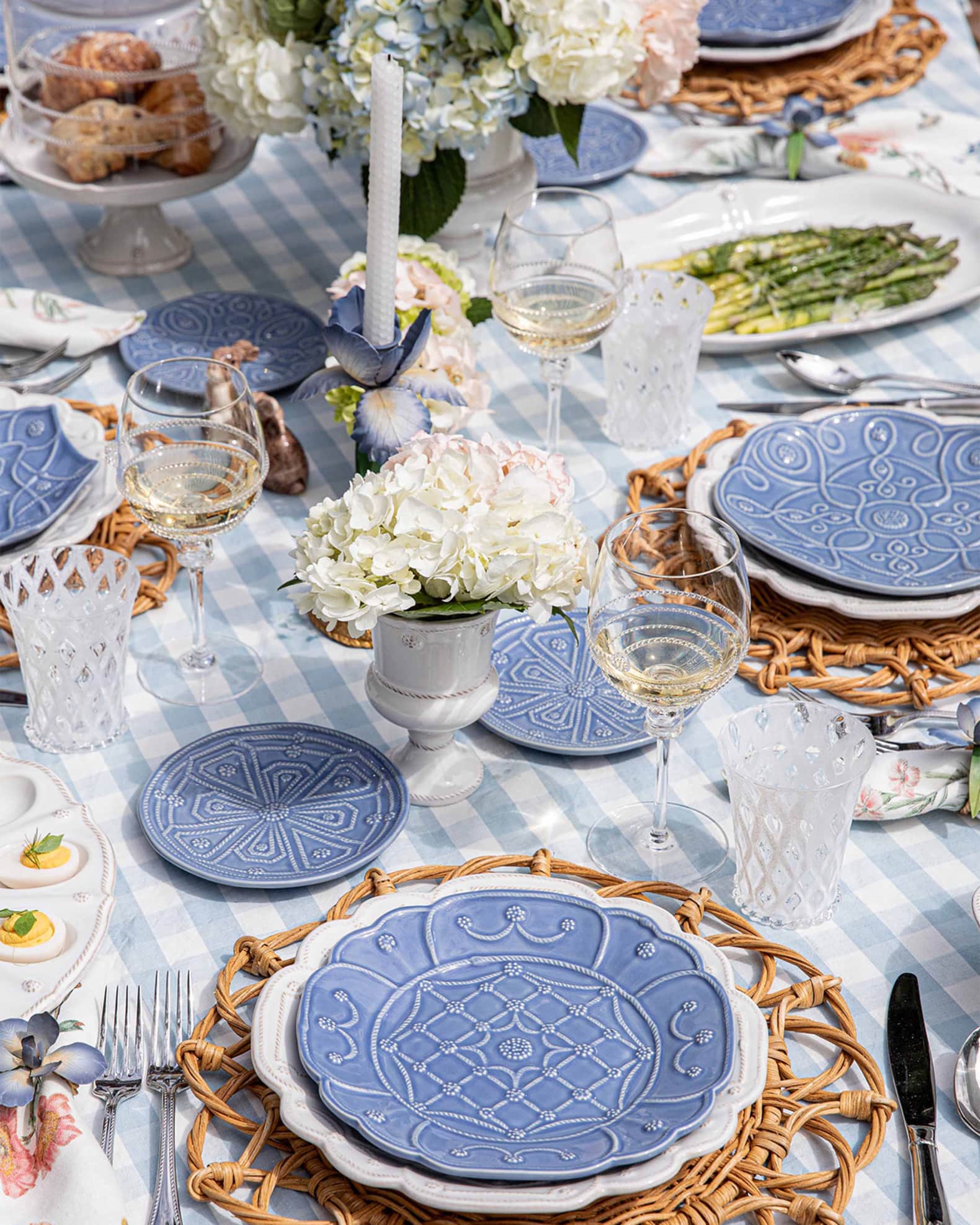 Juliska Jardins du Monde Assorted Dessert/Salad Plates, Set of 4