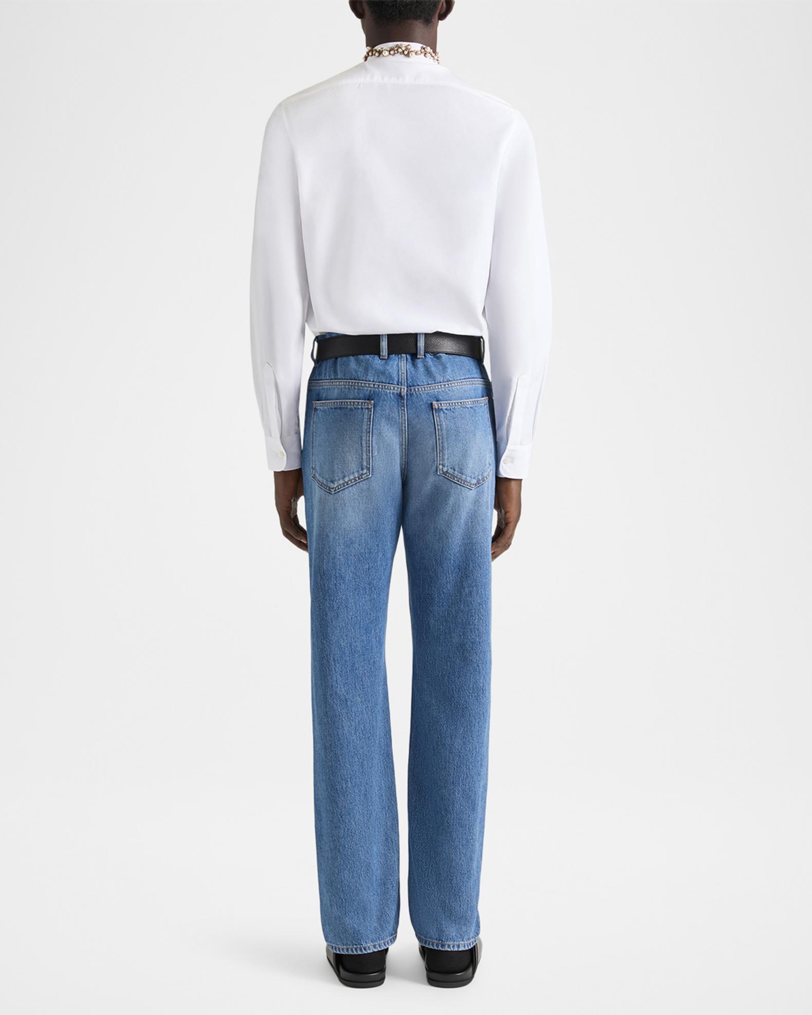 Givenchy Men's Couture Seam Straight Fit Shadow-Washed Jeans