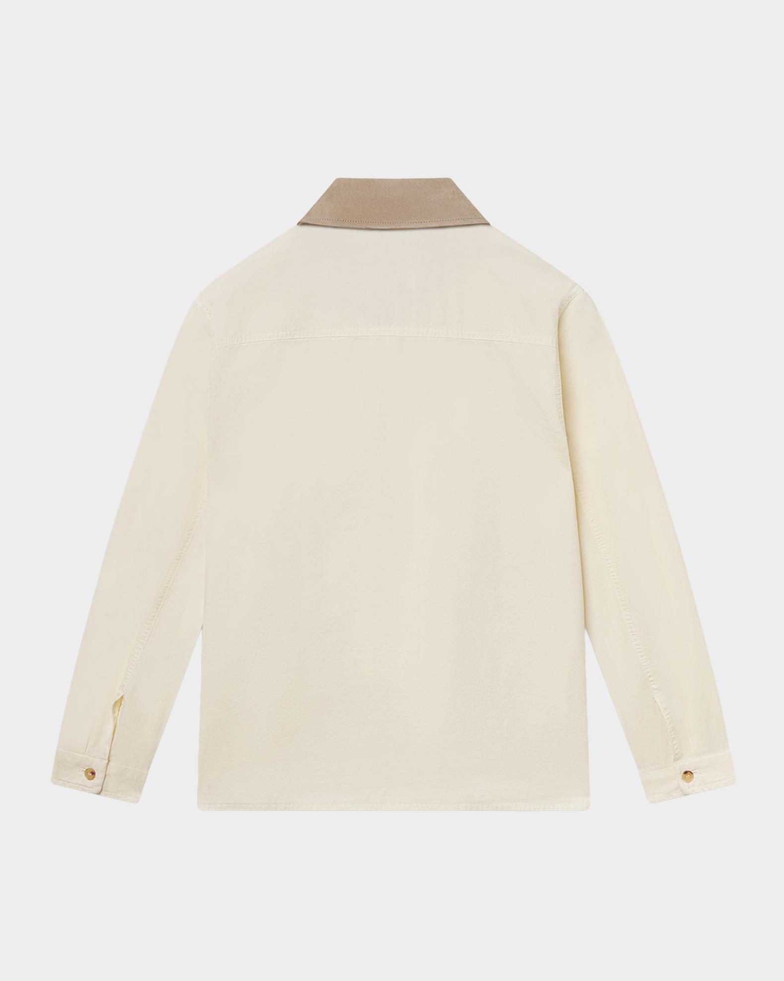 FRAME Men's Corduroy-Collar Canvas Shirt Jacket | Neiman Marcus