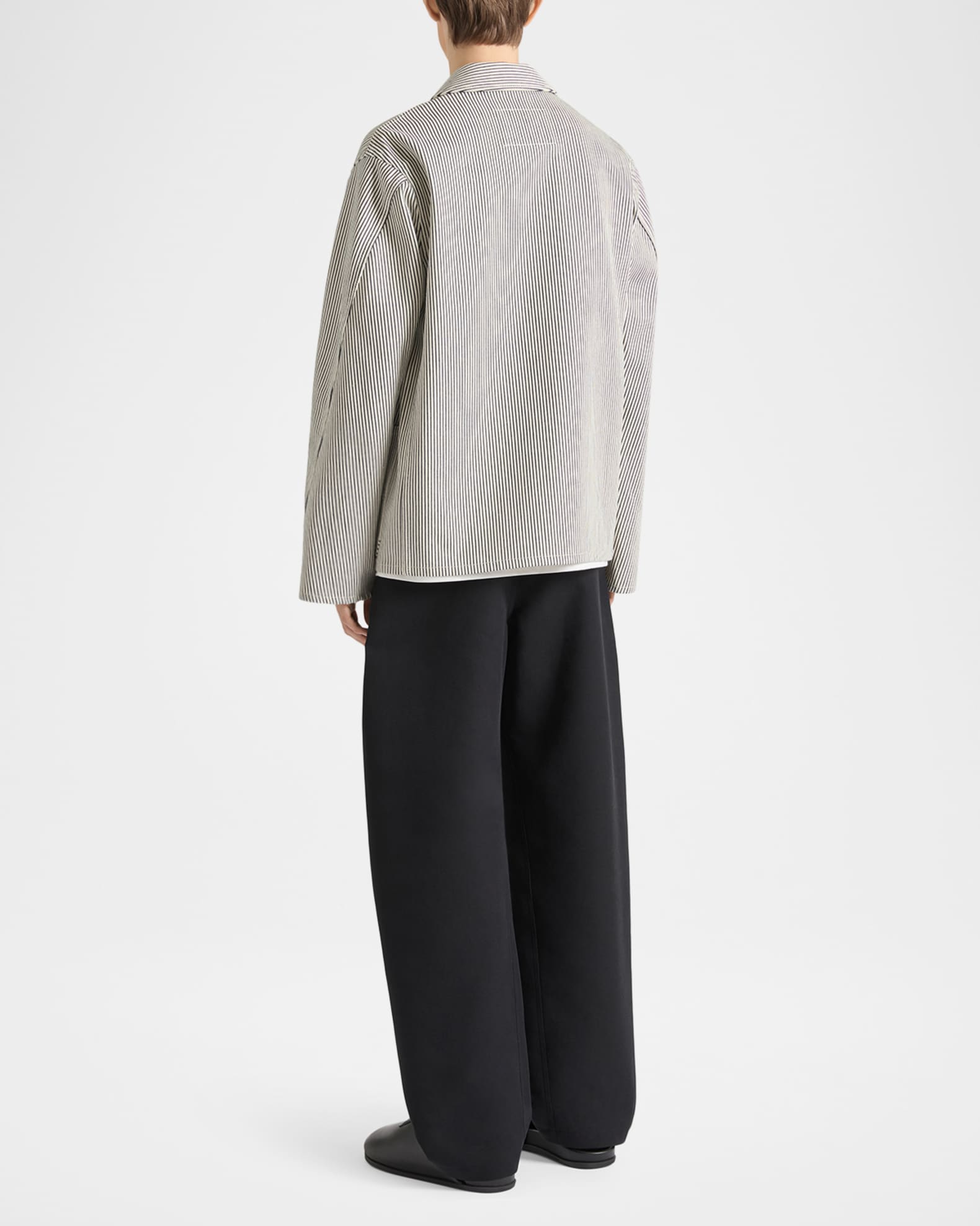 Givenchy Men's Couture Seam Stripe Denim Jacket | Neiman Marcus