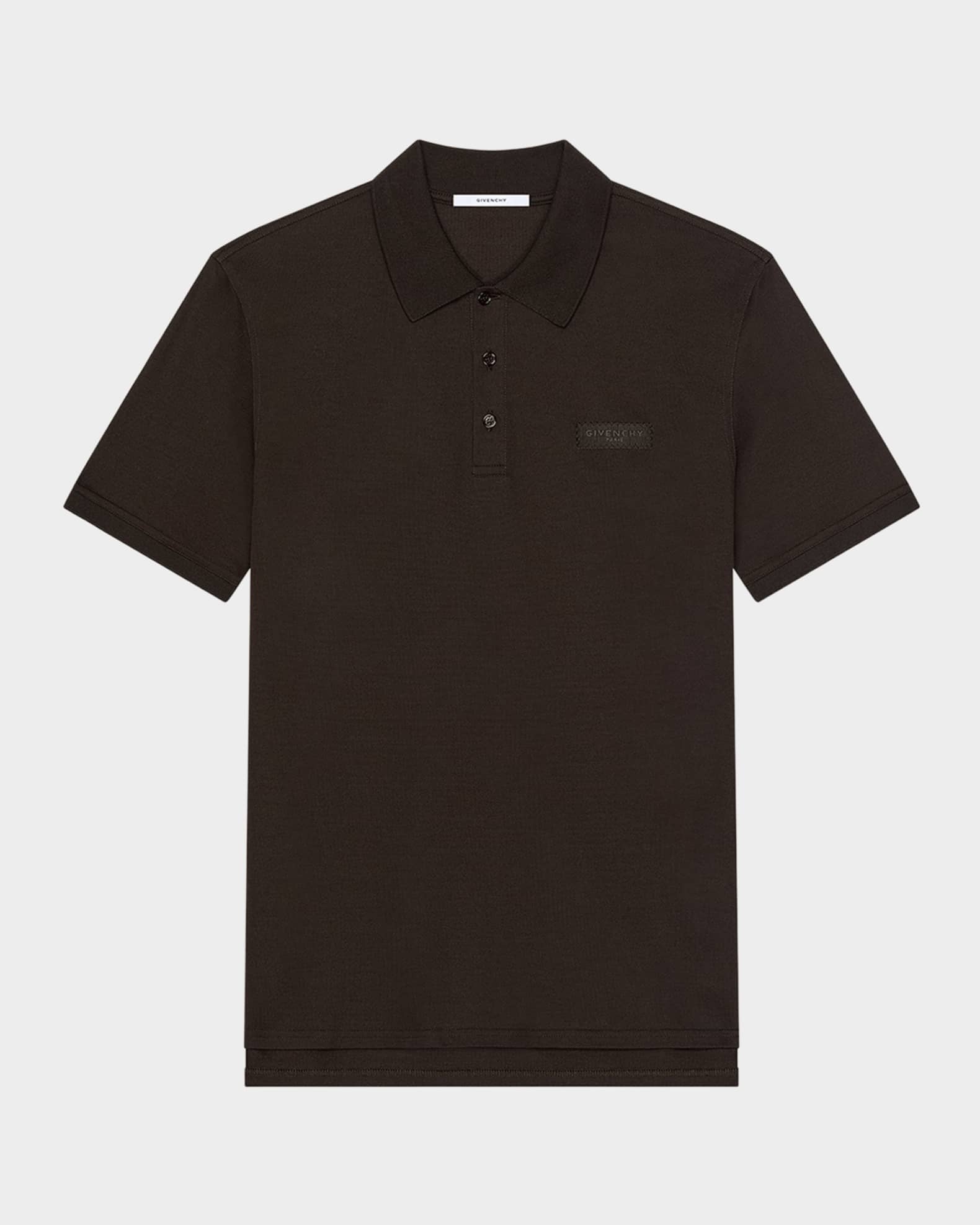 Givenchy polo シャツ Givenchy Men's Grosgrain Label Cotton Polo Shirt | Neiman Marcus