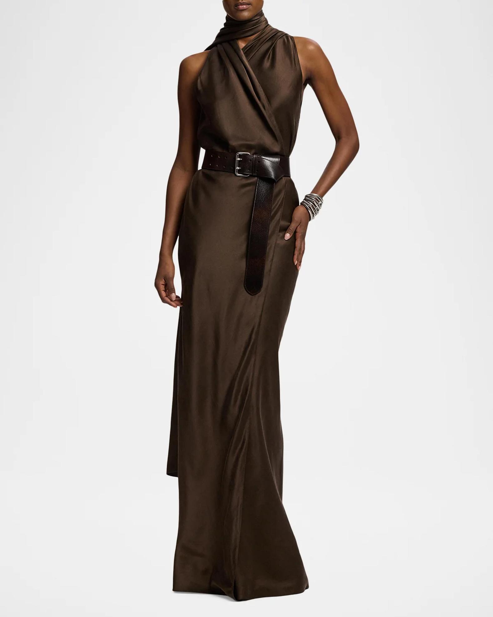 Ralph Lauren Collection Rynn Washed Duchesse Evening Dress
