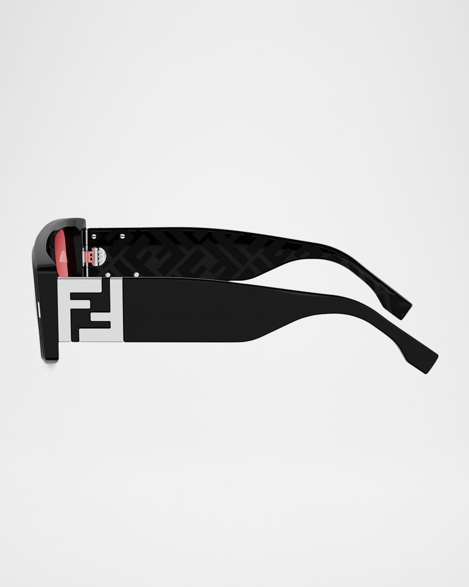 Fendi FF Squared 55MM Acetate Rectangular Sunglasses | Neiman Marcus