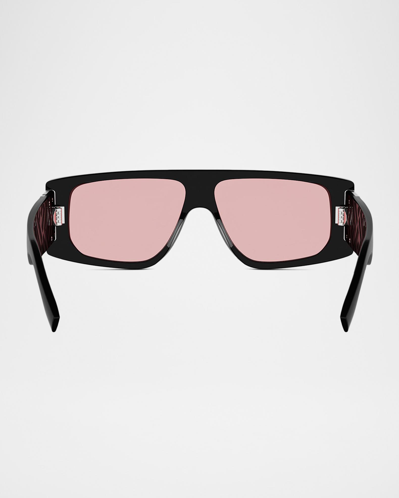 Fendi FF Squared 55MM Acetate Rectangular Sunglasses | Neiman Marcus
