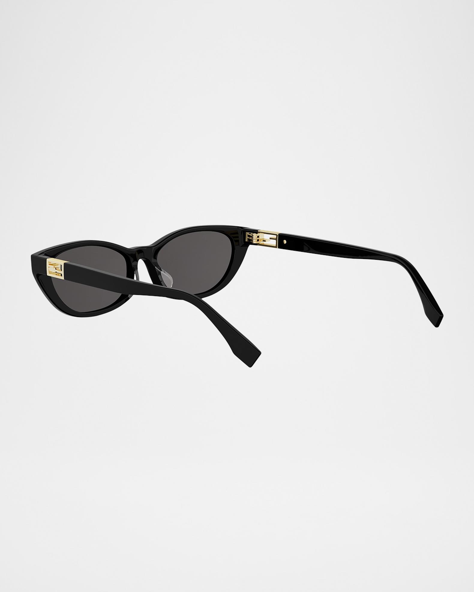 Fendi Black Cat-Eye Sunglasses with Subtle Gold Accents Fendi Fendi First Havana 62mm Cat-Eye Sunglasses | Neiman Marcus main image 3