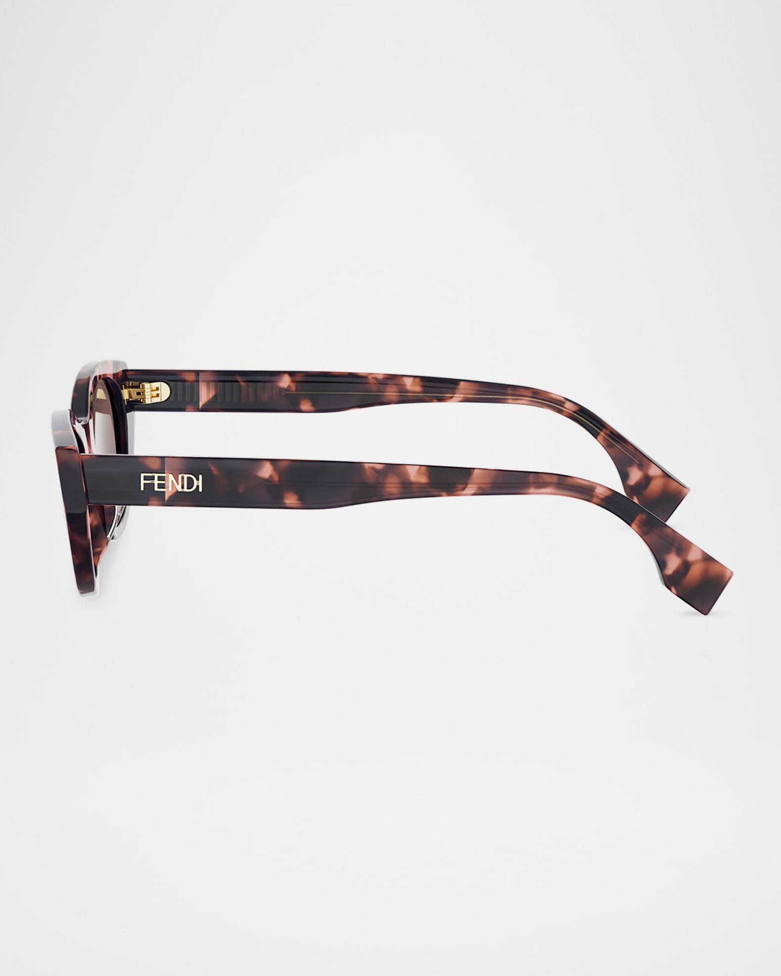 Fendi Lettering 51mm Acetate Cat-Eye Sunglasses | Neiman Marcus