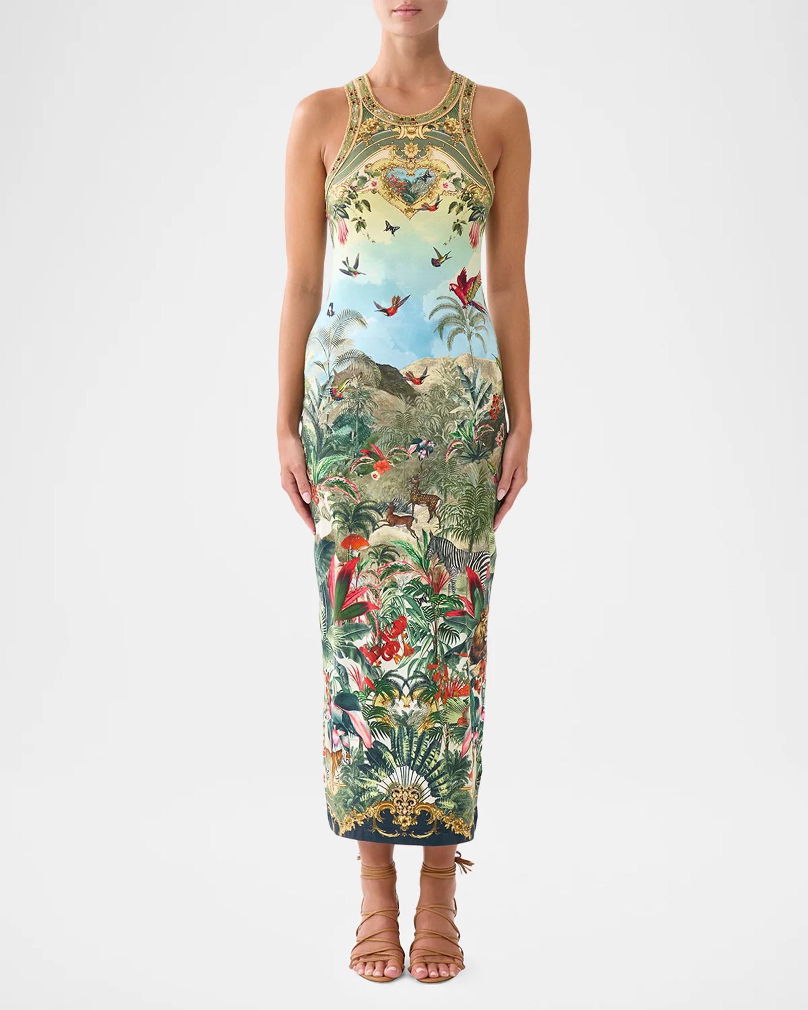jersey tank maxi dress Camilla Printed Stretch Dress, Wanderlust, Women's, LRG Womens dresses